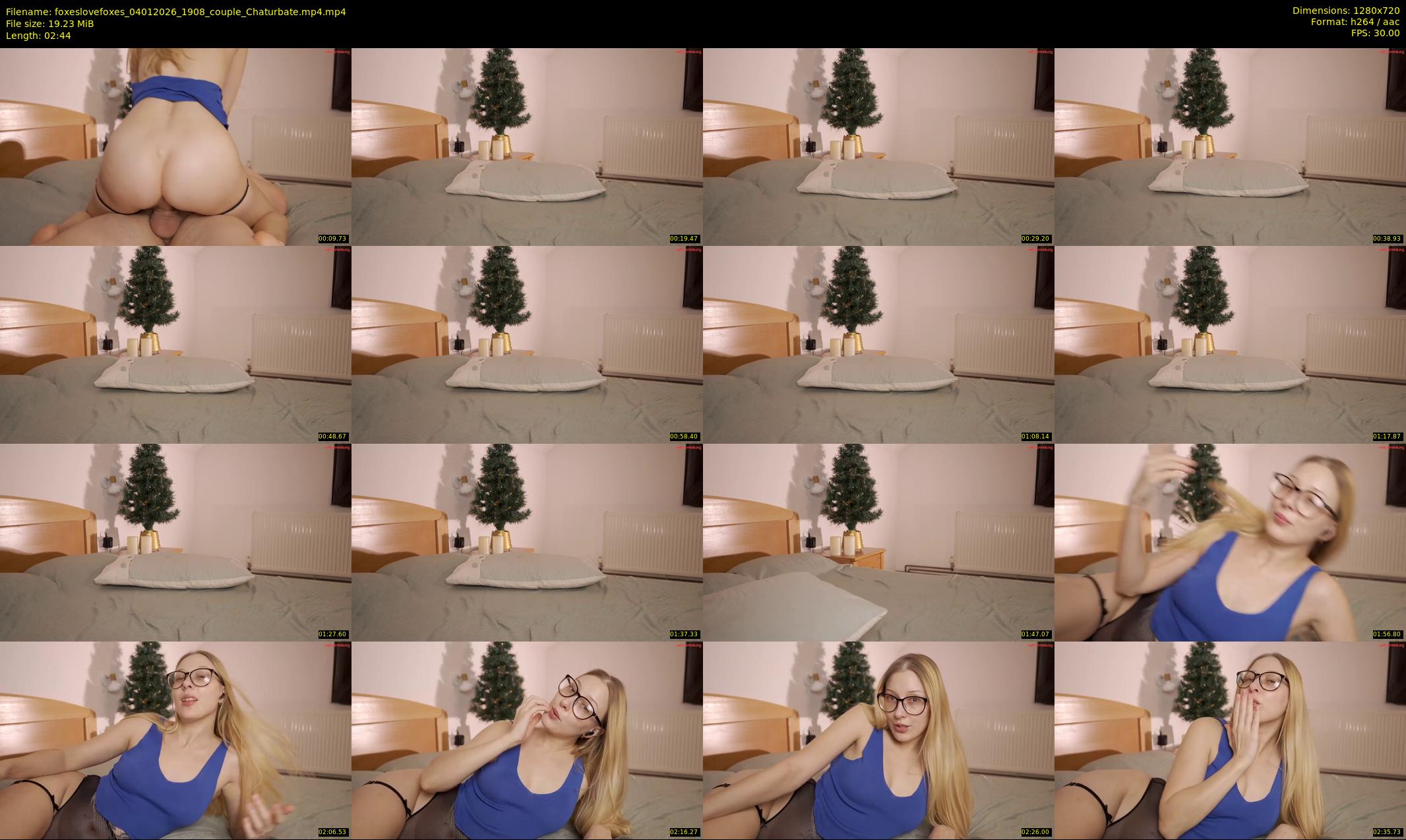 foxeslovefoxes — 3 minute Chaturbate couple cam show recording, 720p, Jan 4, 2026