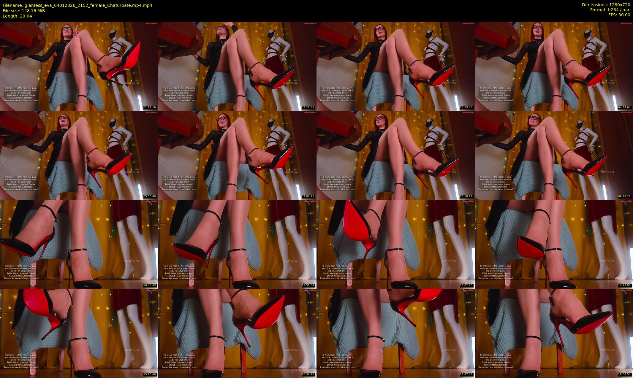 giantess_eva — 21 minute Chaturbate female cam show recording, 720p, Jan 4, 2026