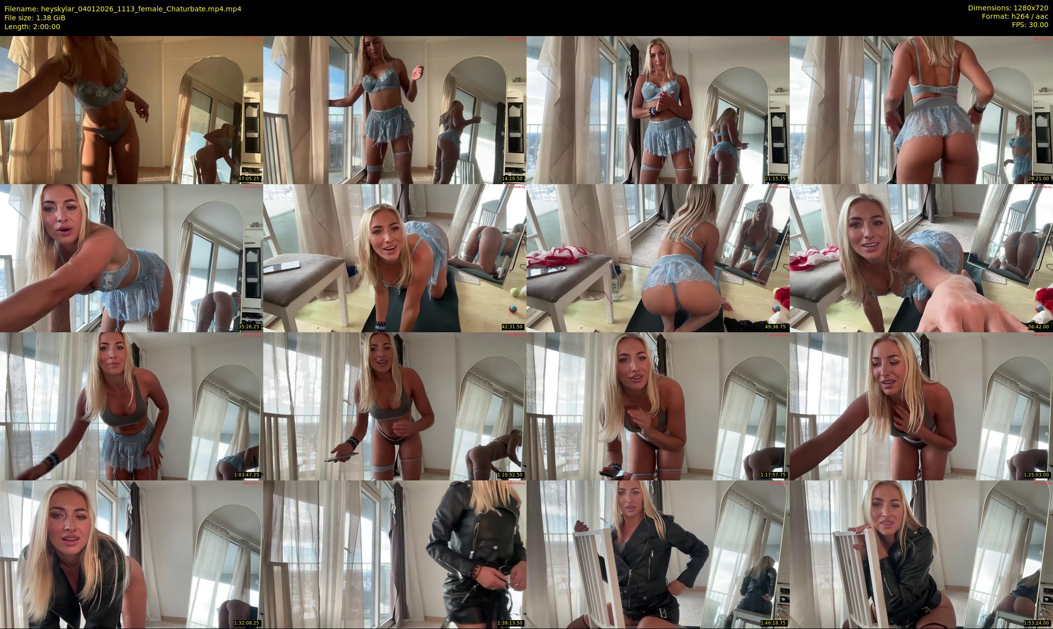 heyskylar — 120 minute Chaturbate female cam show recording, 720p, Jan 4, 2026