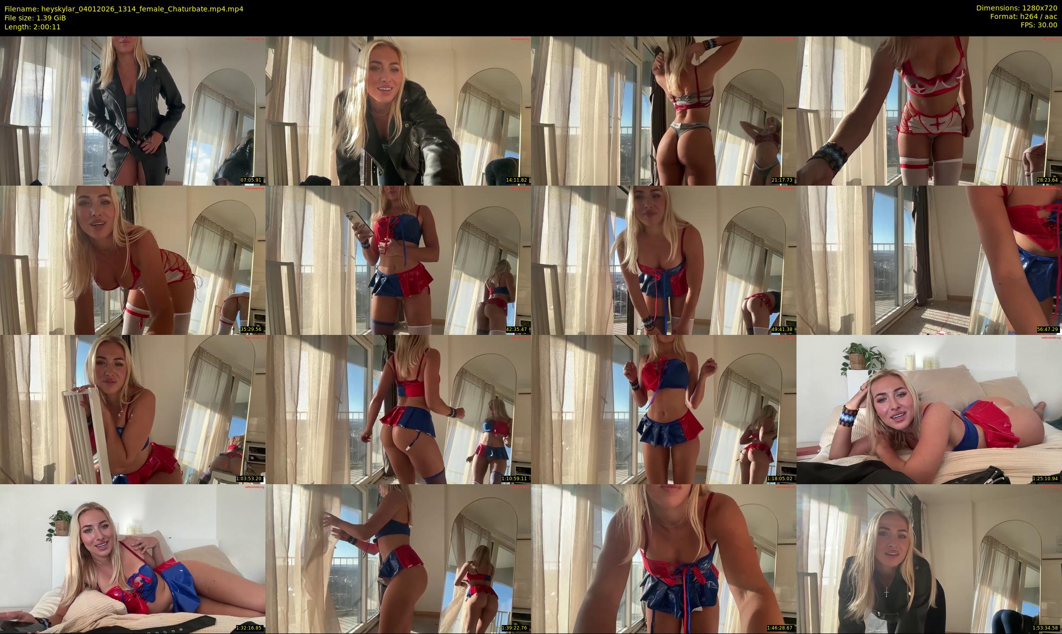 heyskylar — 121 minute Chaturbate female cam show recording, 720p, Jan 4, 2026