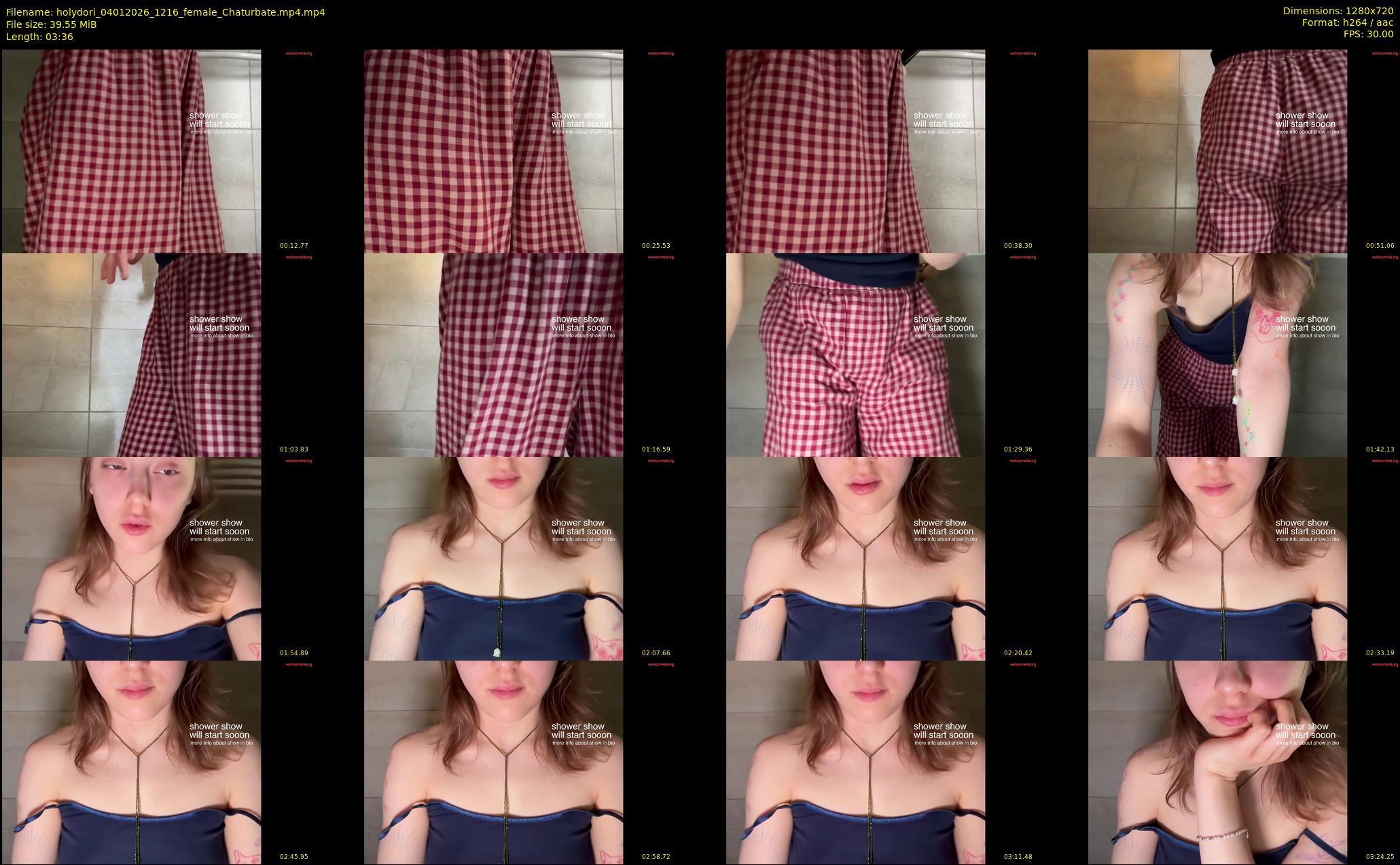 holydori — 4 minute Chaturbate female cam show recording, 720p, Jan 4, 2026