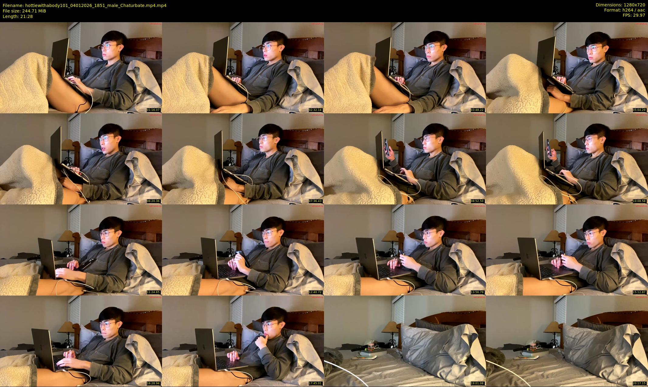 hottiewithabody101 — 22 minute Chaturbate male cam show recording, 720p, Jan 4, 2026