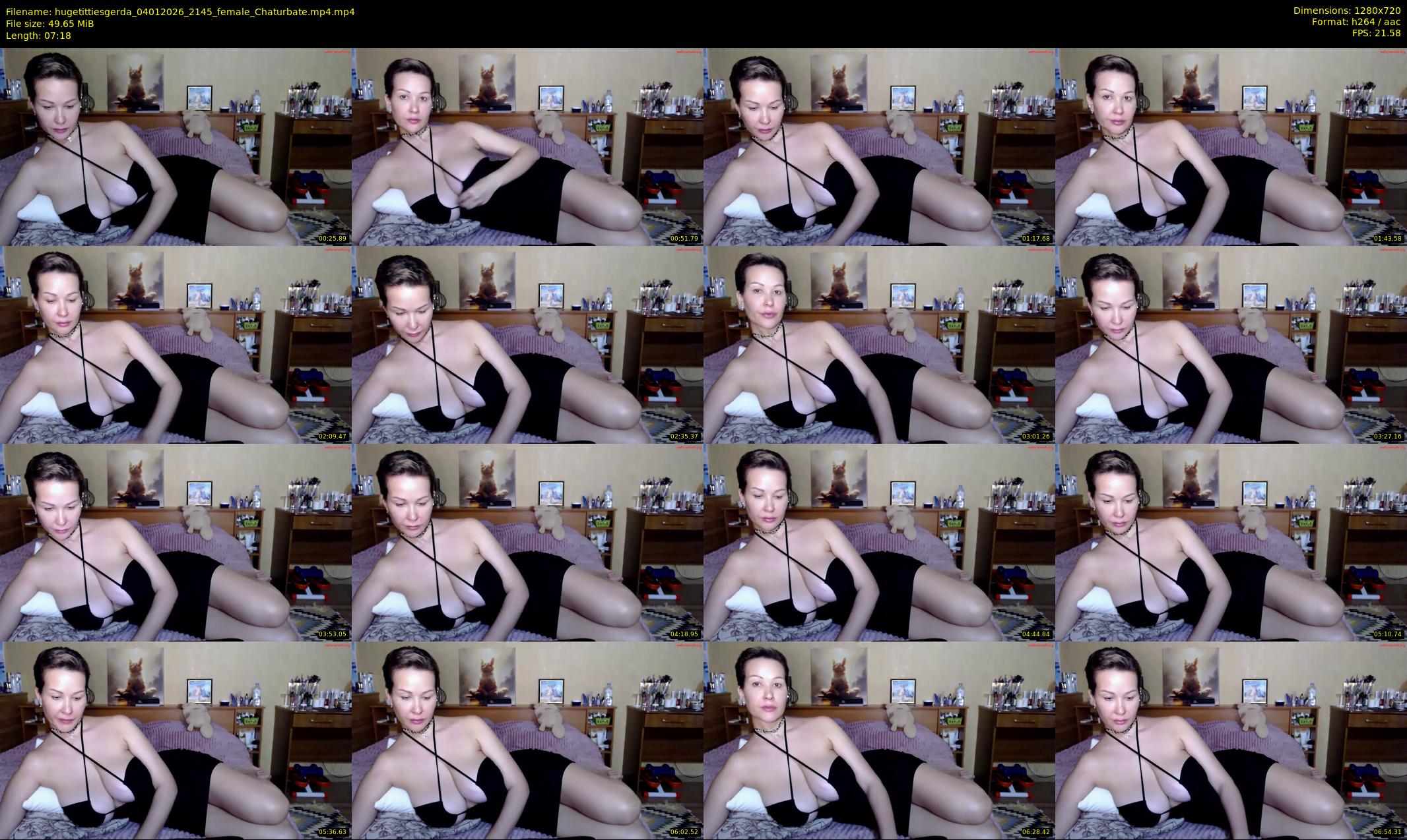 hugetittiesgerda — 8 minute Chaturbate female cam show recording, 720p, Jan 4, 2026