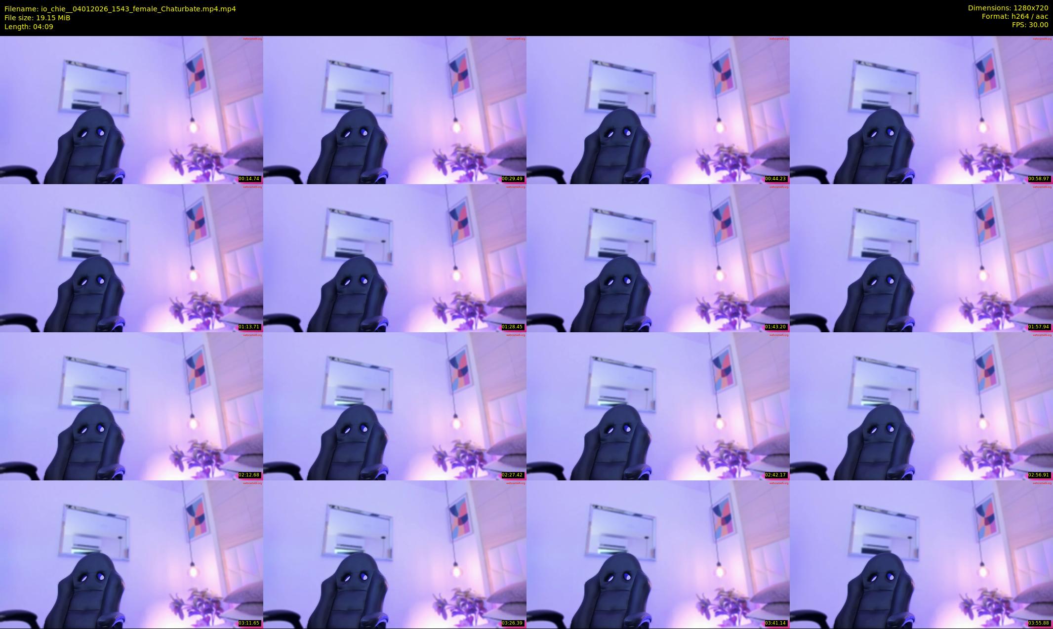 io_chie_ — 5 minute Chaturbate female cam show recording, 720p, Jan 4, 2026