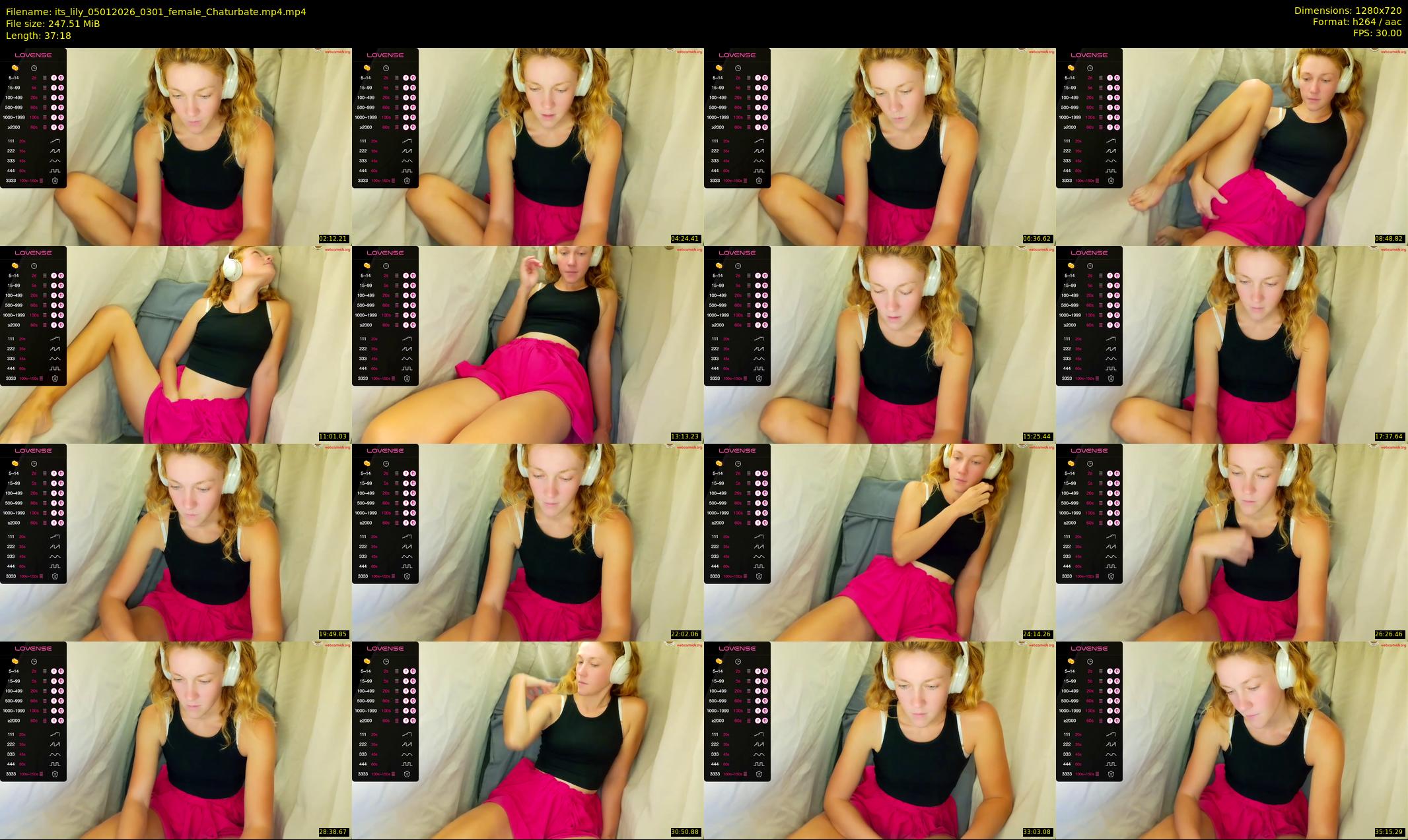 its_lily — 38 minute Chaturbate female cam show recording, 720p, Jan 5, 2026