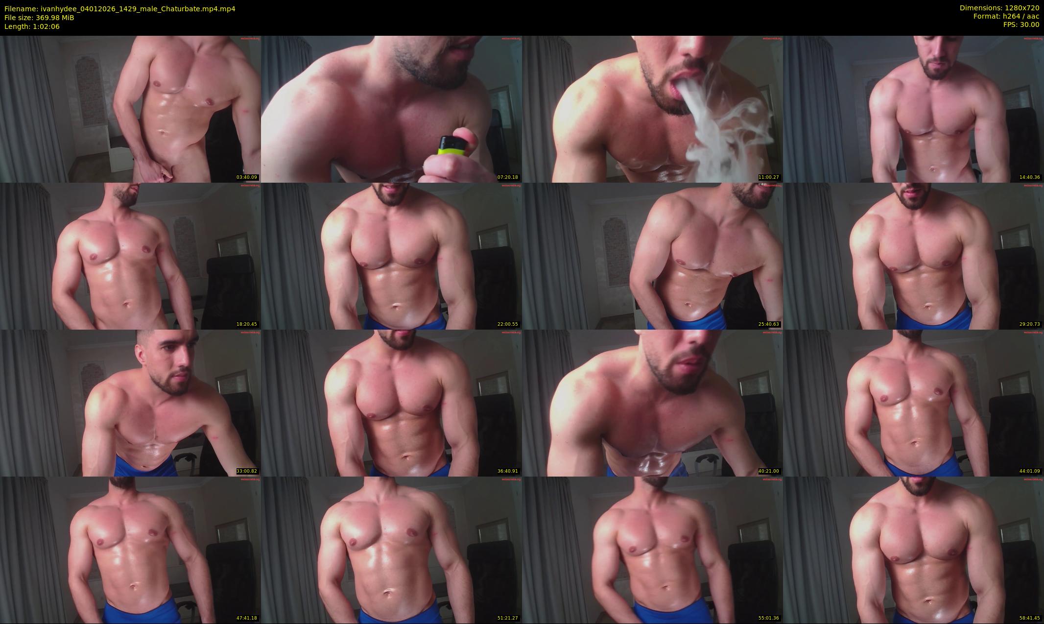 ivanhydee — 63 minute Chaturbate male cam show recording, 720p, Jan 4, 2026