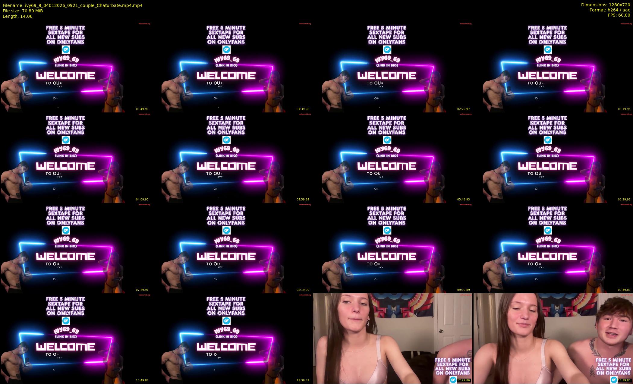 ivy69_9 — 15 minute Chaturbate couple cam show recording, 720p, Jan 4, 2026