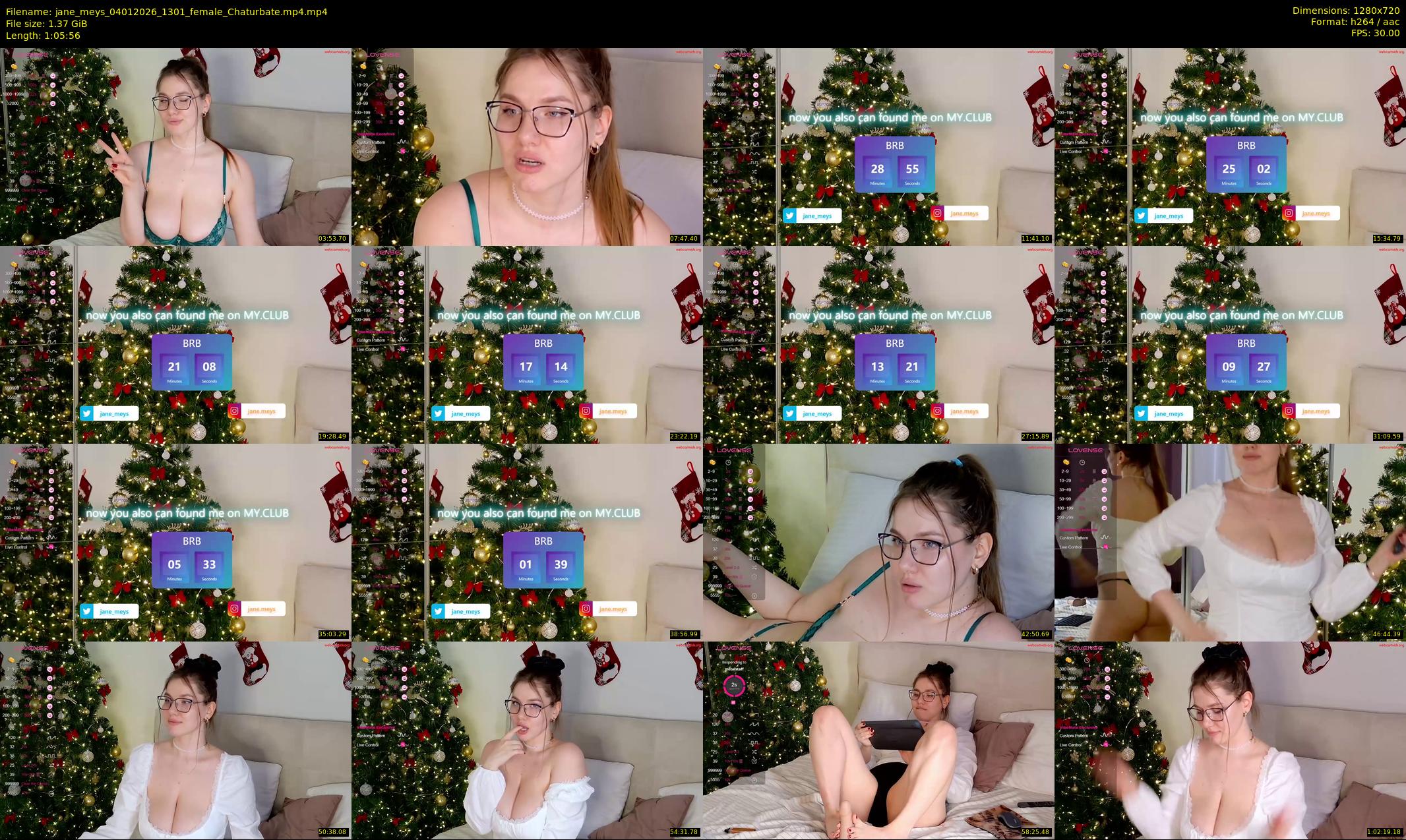 jane_meys — 66 minute Chaturbate female cam show recording, 720p, Jan 4, 2026