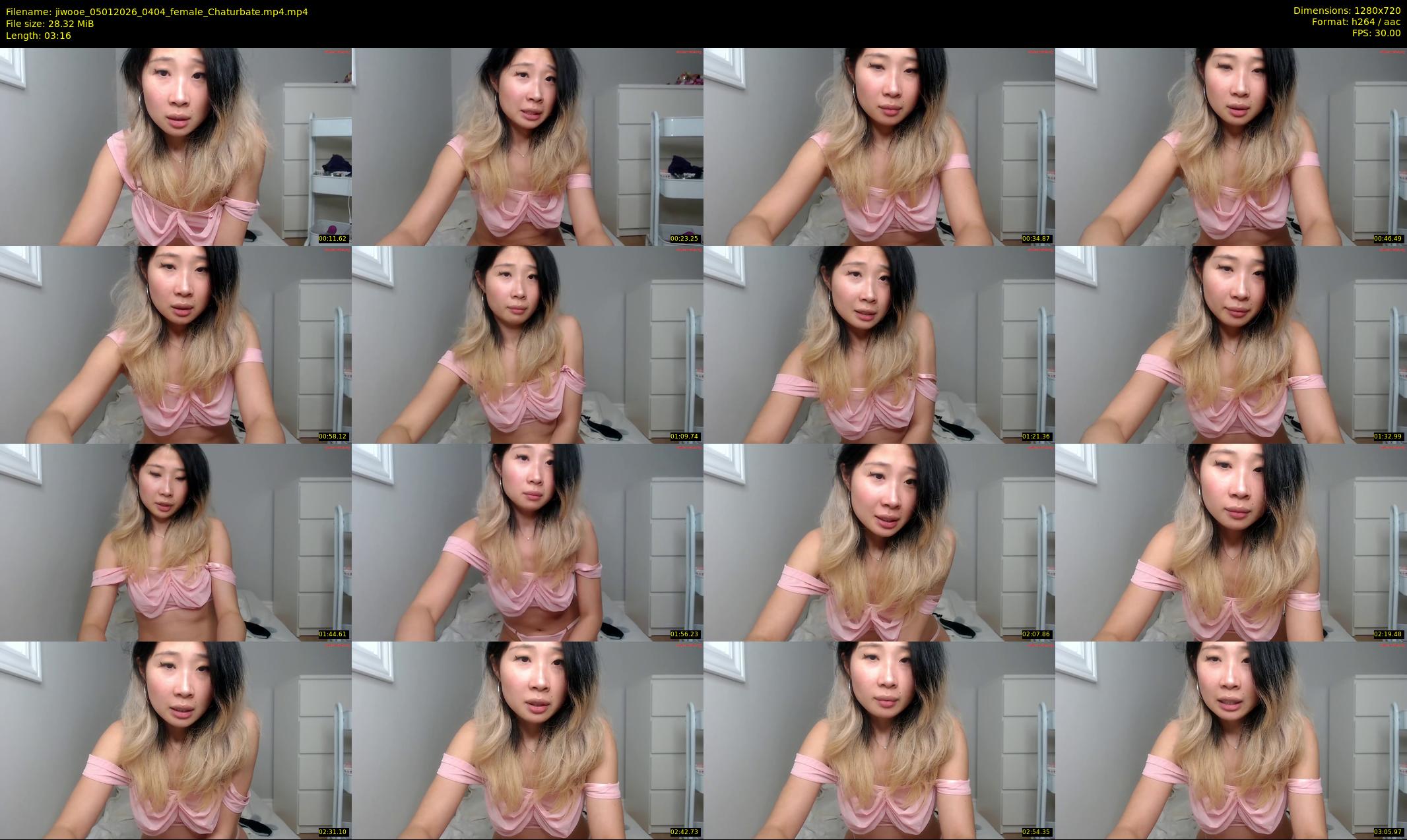 jiwooe — 4 minute Chaturbate female cam show recording, 720p, Jan 5, 2026