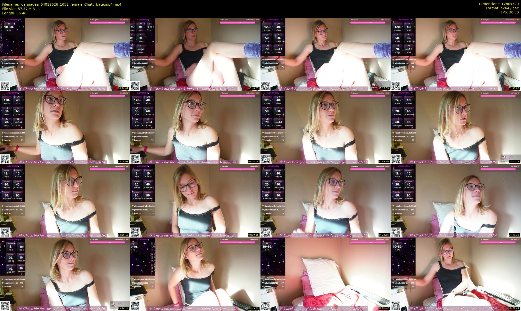 joannadea — 7 minute Chaturbate female cam show recording, 720p, Jan 4, 2026