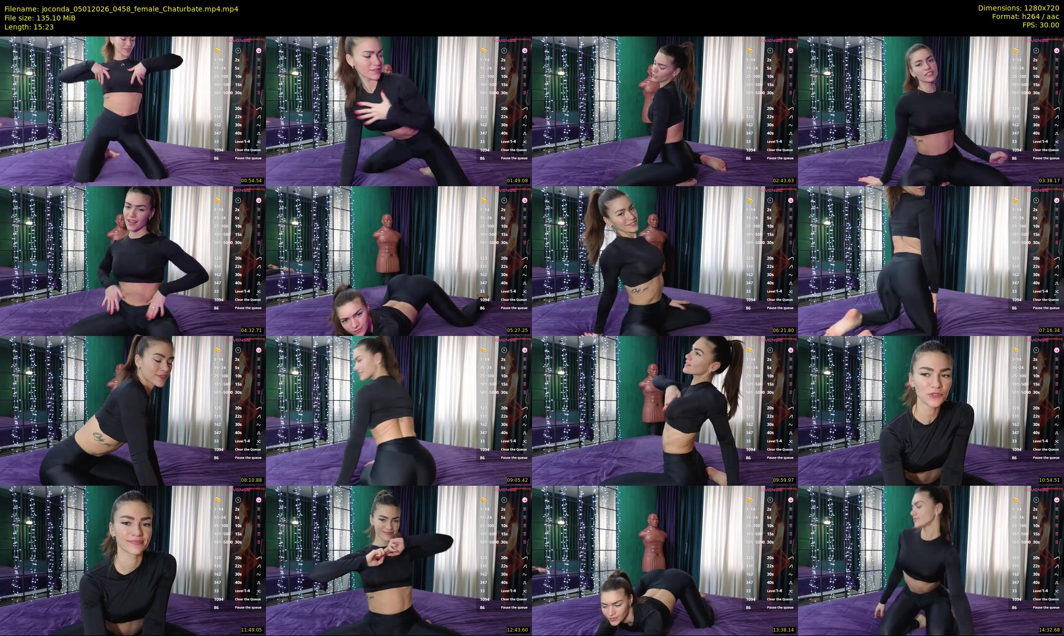joconda — 16 minute Chaturbate female cam show recording, 720p, Jan 5, 2026