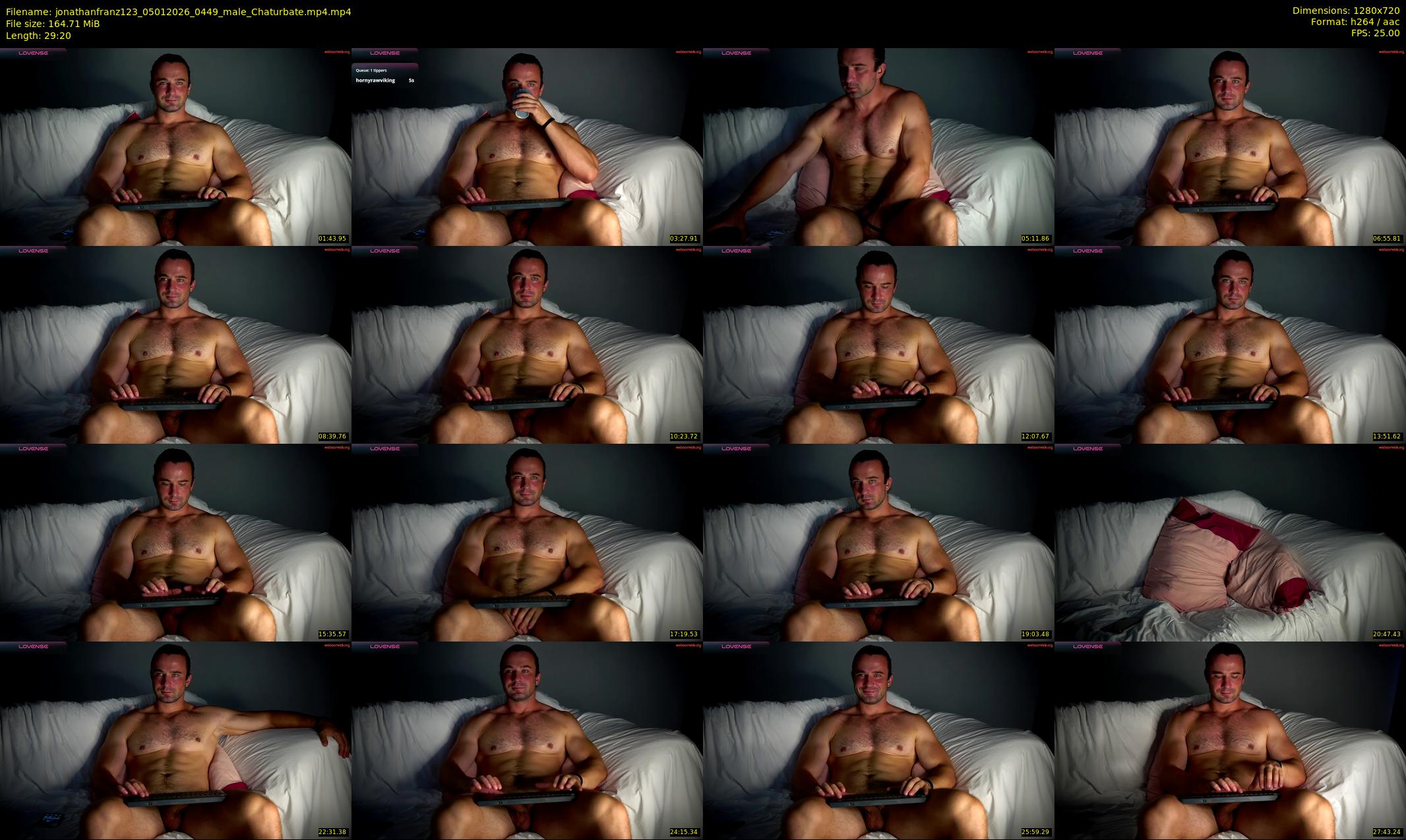 jonathanfranz123 — 30 minute Chaturbate male cam show recording, 720p, Jan 5, 2026