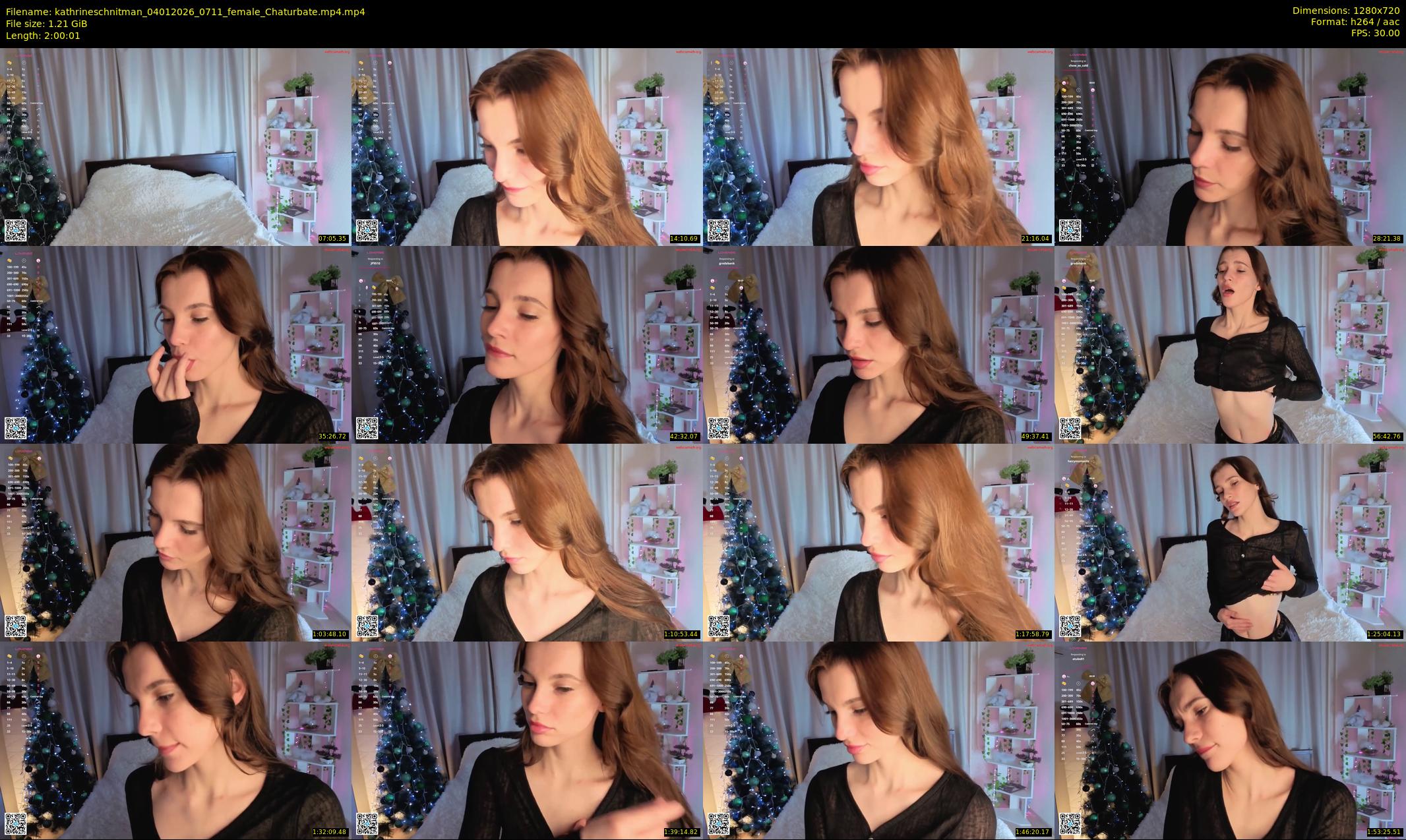 kathrineschnitman — 121 minute Chaturbate female cam show recording, 720p, Jan 4, 2026