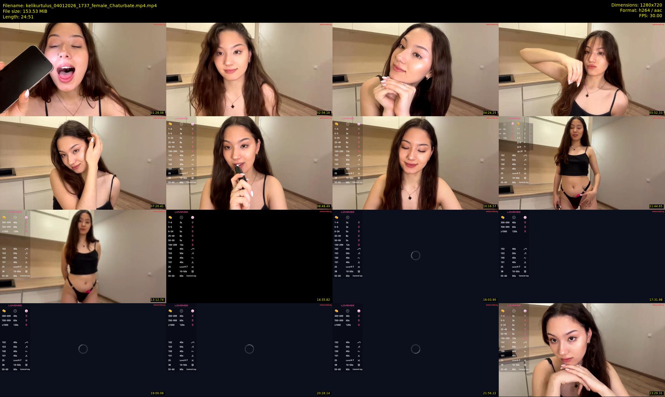 kelikurtulus — 25 minute Chaturbate female cam show recording, 720p, Jan 4, 2026