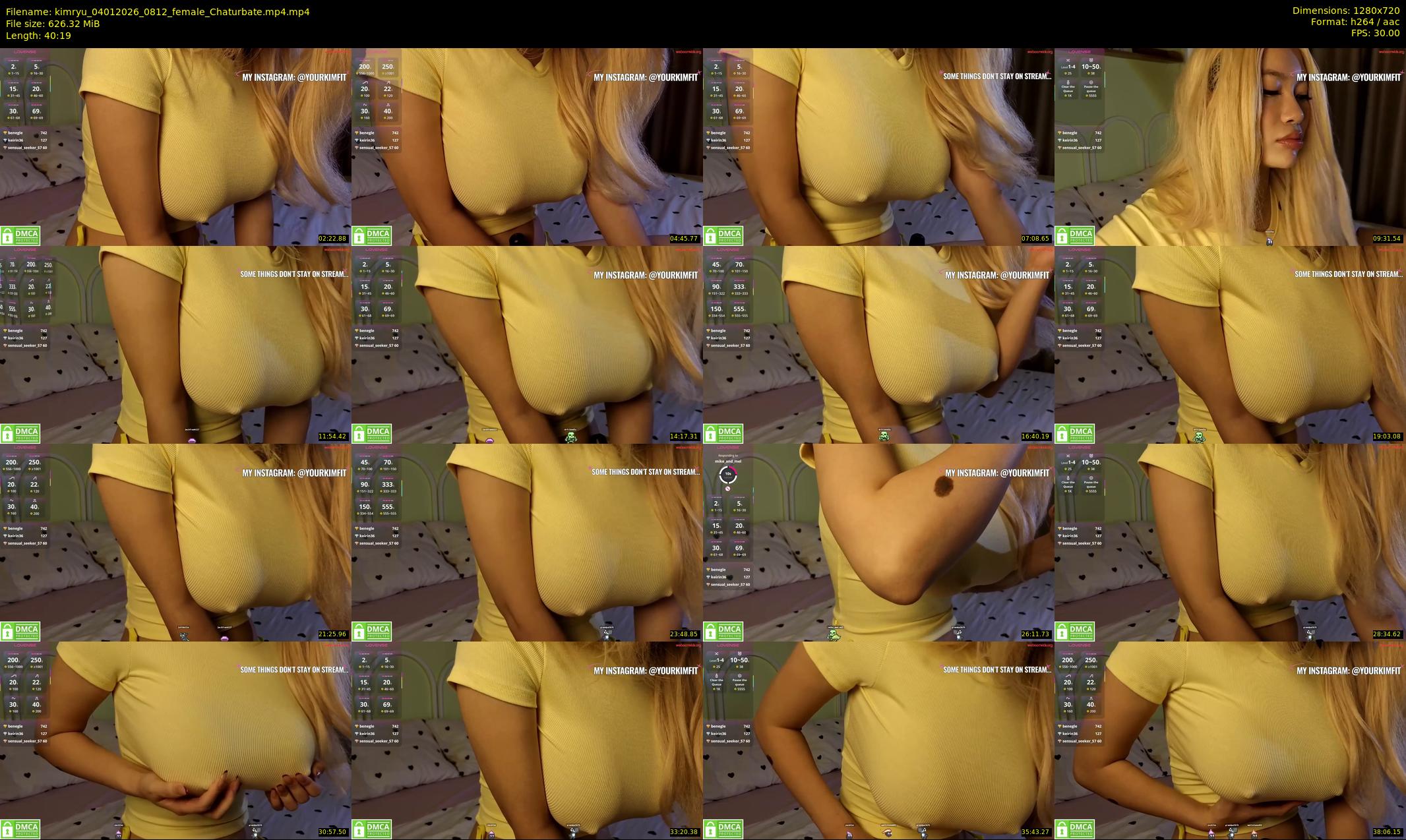 kimryu — 41 minute Chaturbate female cam show recording, 720p, Jan 4, 2026