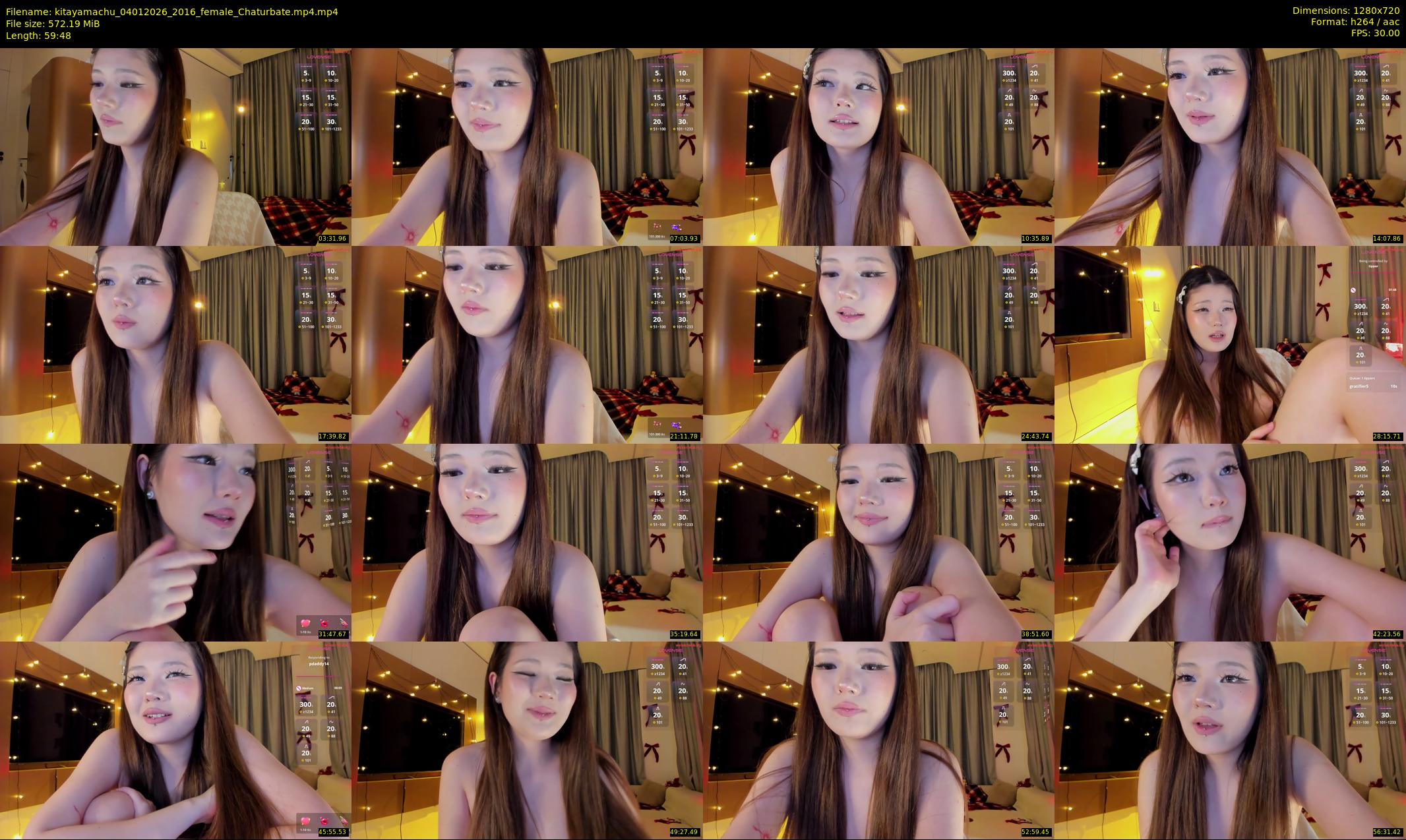 kitayamachu — 60 minute Chaturbate female cam show recording, 720p, Jan 4, 2026