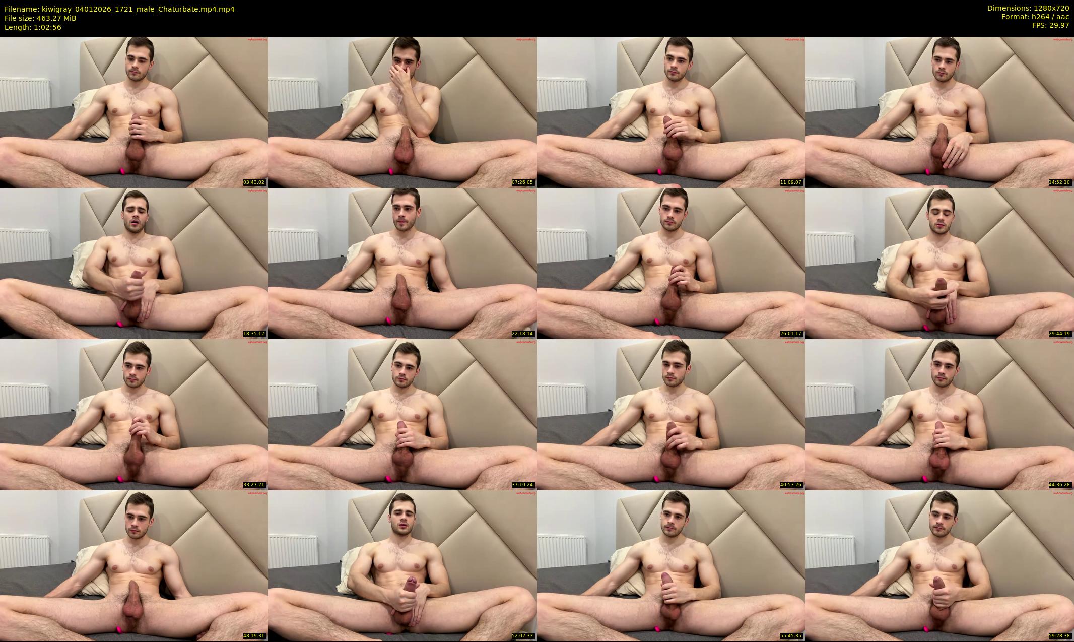 kiwigray — 63 minute Chaturbate male cam show recording, 720p, Jan 4, 2026