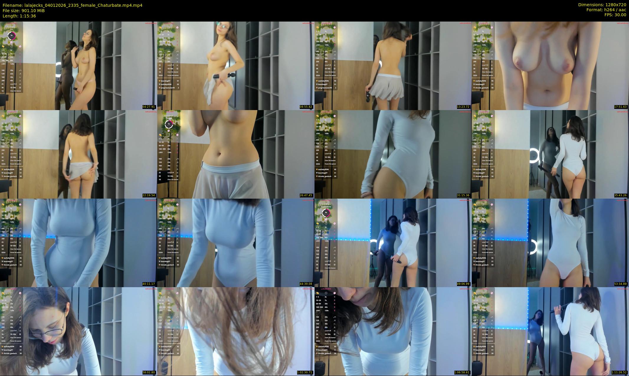 lalajecks — 76 minute Chaturbate female cam show recording, 720p, Jan 4, 2026