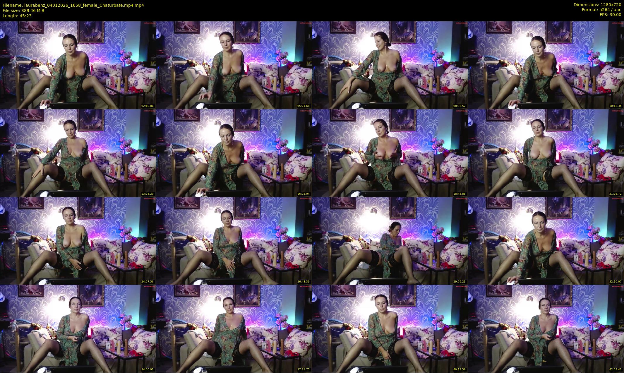 laurabenz — 46 minute Chaturbate female cam show recording, 720p, Jan 4, 2026