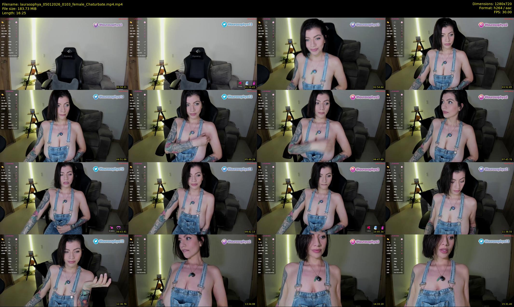 laurasophya — 17 minute Chaturbate female cam show recording, 720p, Jan 5, 2026