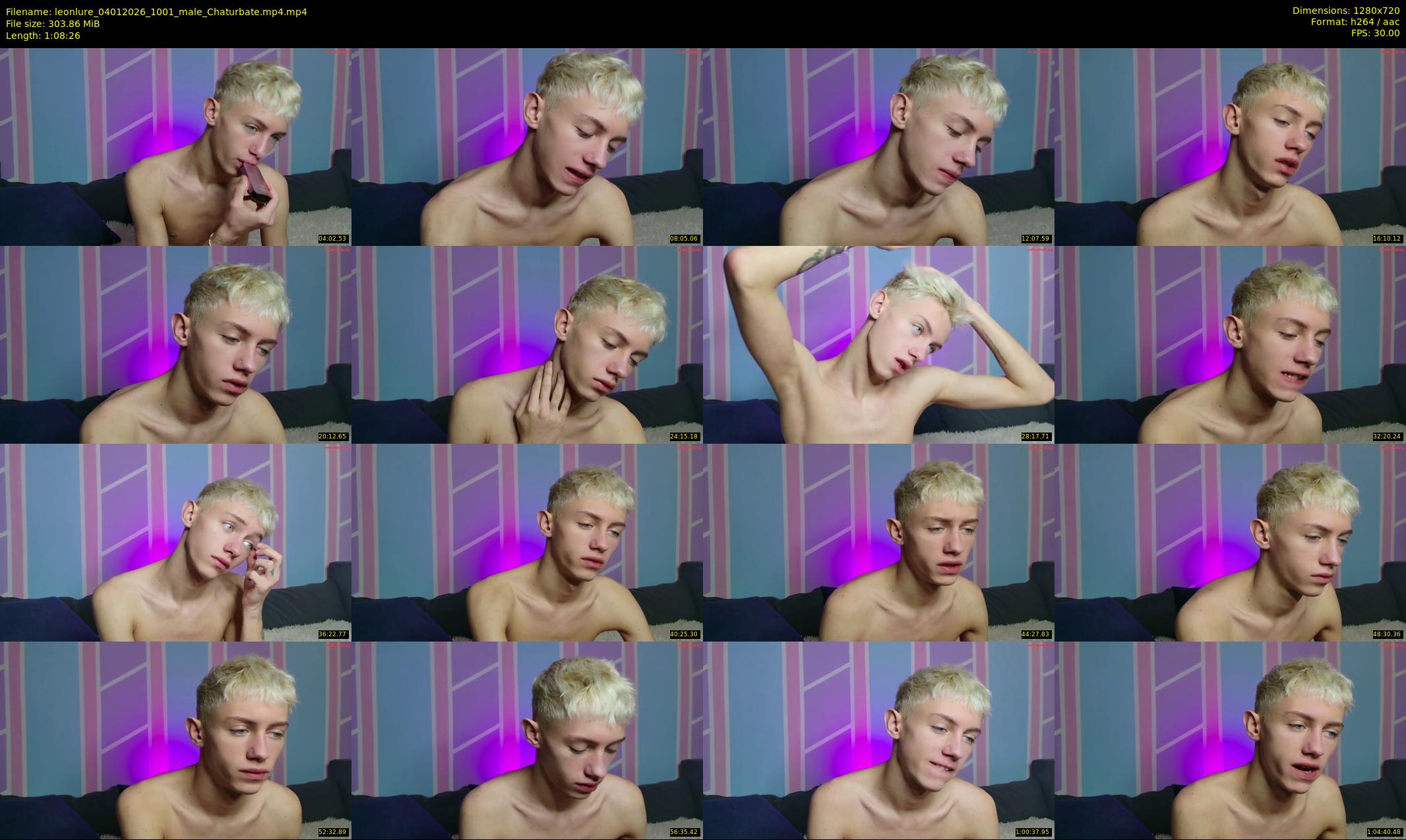 leonlure — 69 minute Chaturbate male cam show recording, 720p, Jan 4, 2026