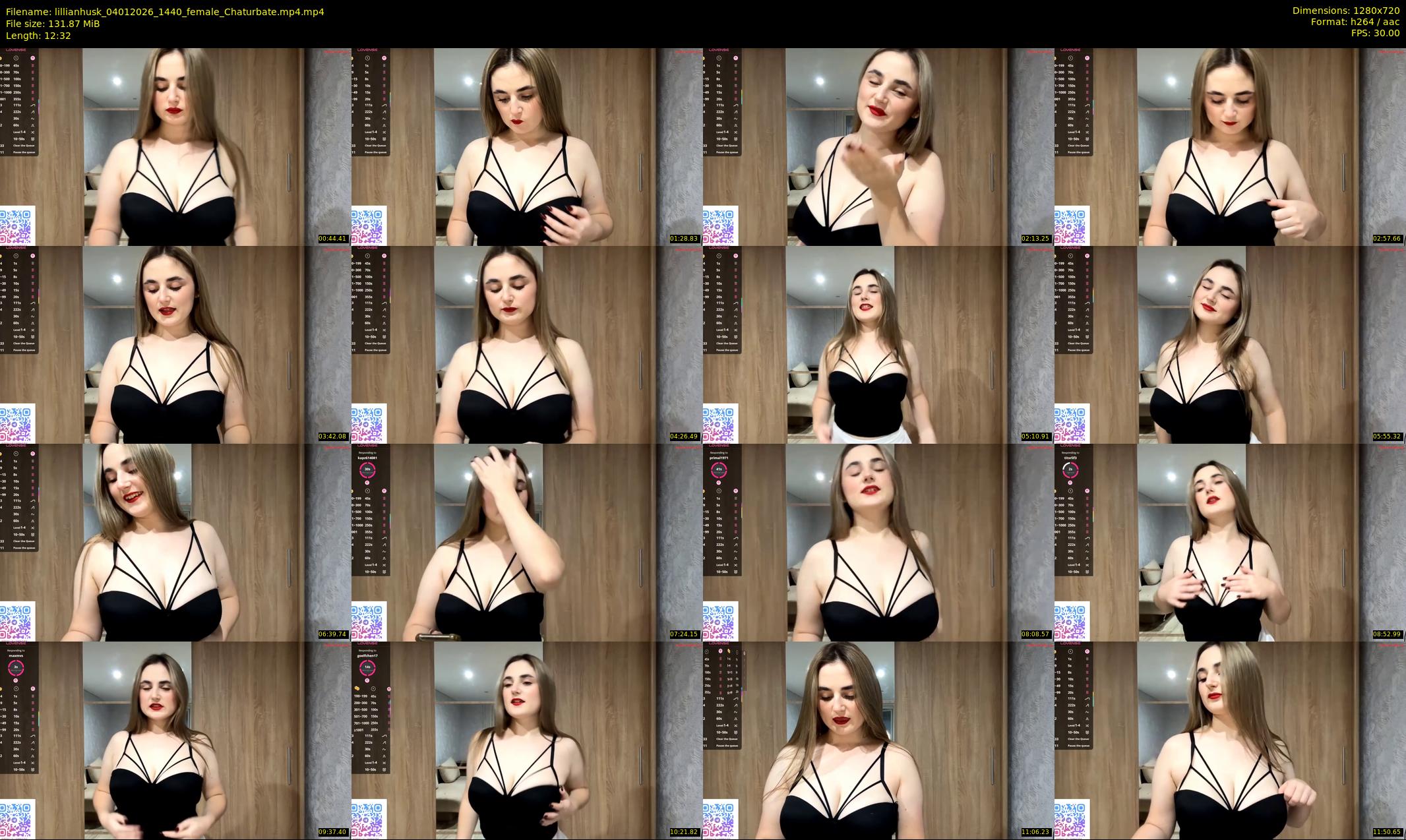 lillianhusk — 13 minute Chaturbate female cam show recording, 720p, Jan 4, 2026