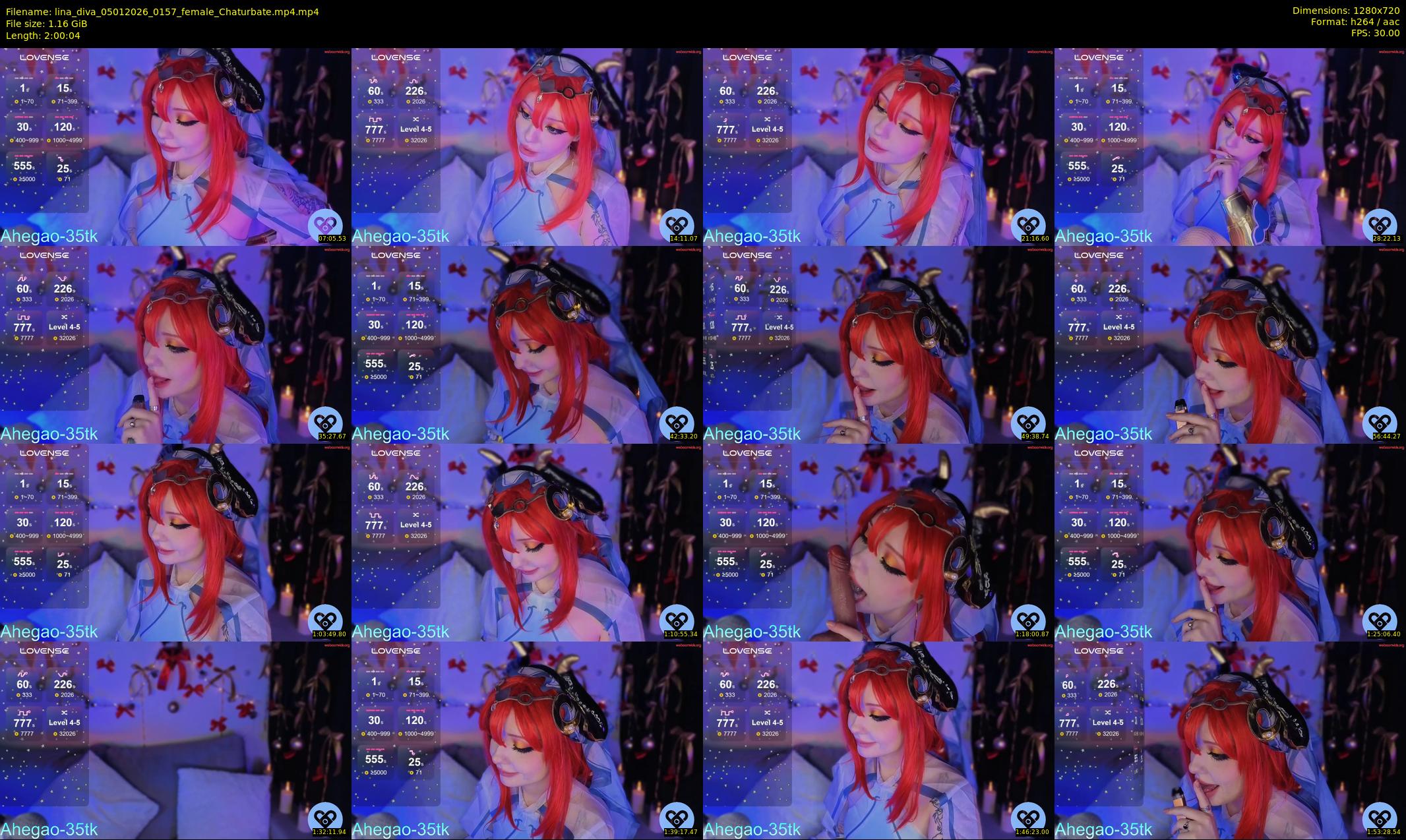 lina_diva — 121 minute Chaturbate female cam show recording, 720p, Jan 5, 2026
