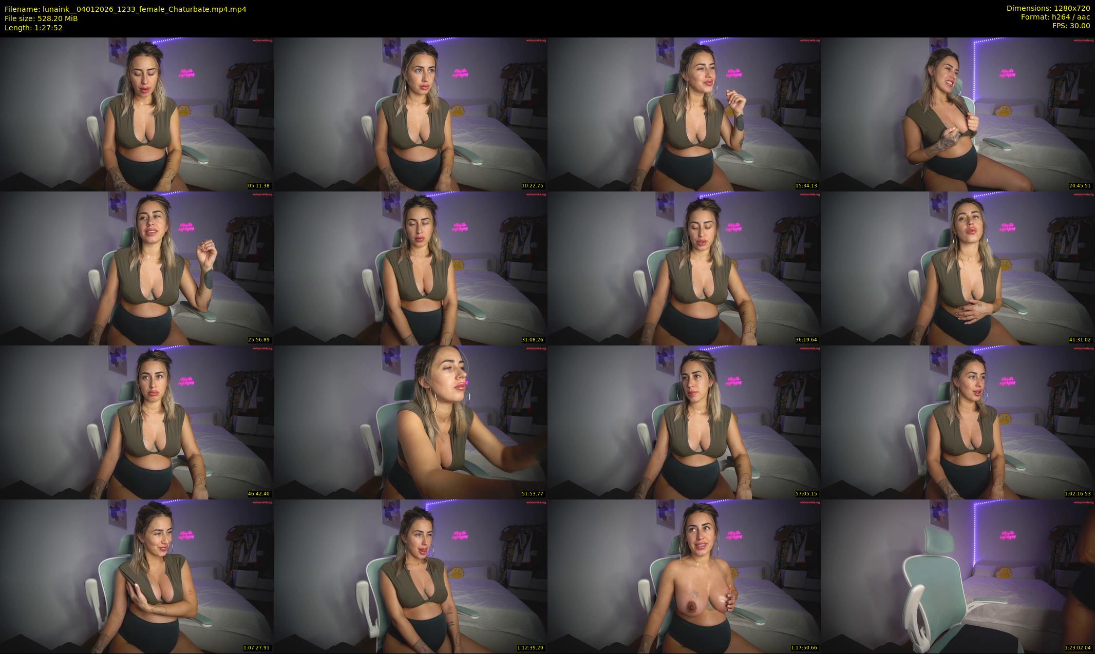 lunaink_ — 88 minute Chaturbate female cam show recording, 720p, Jan 4, 2026