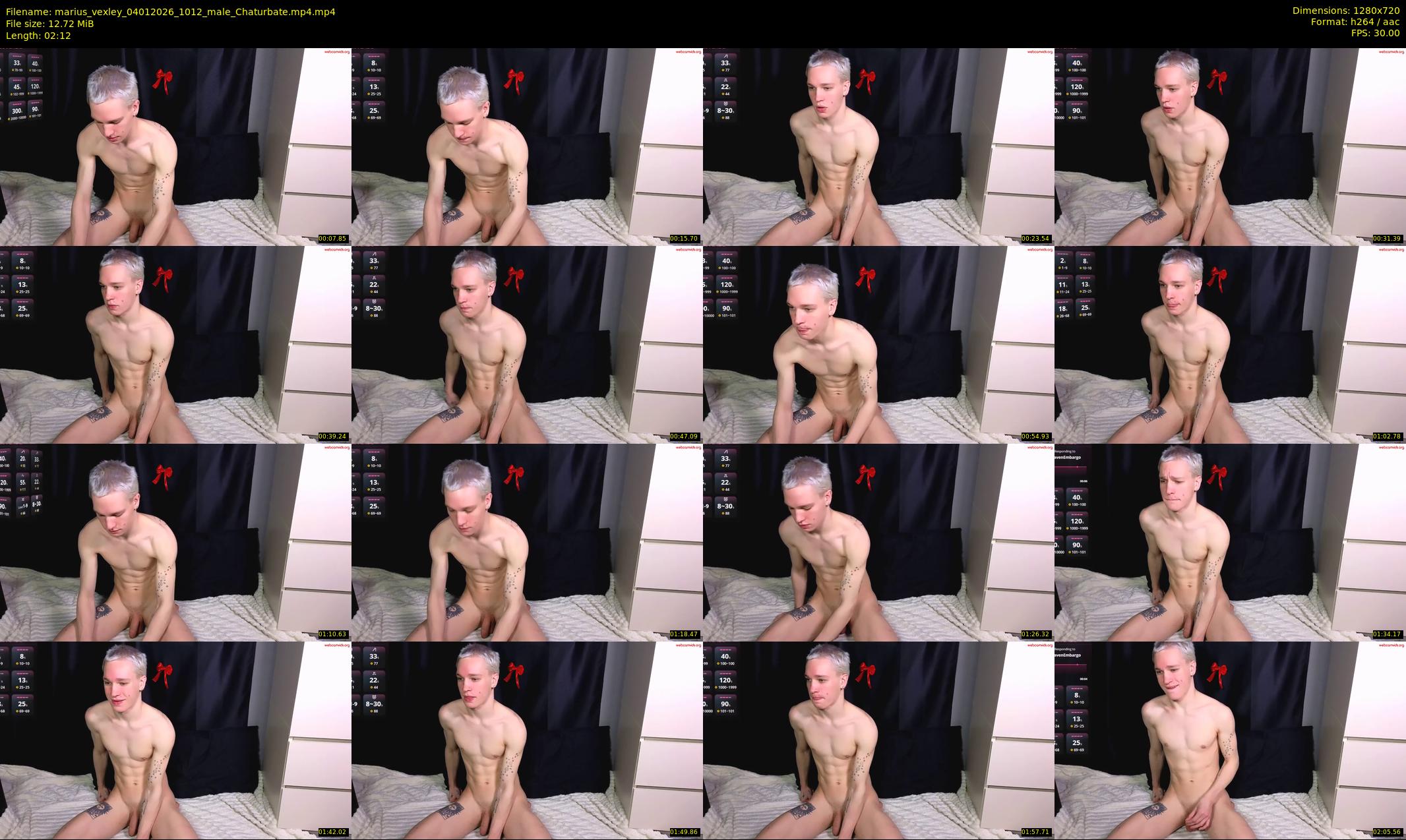 marius_vexley — 3 minute Chaturbate male cam show recording, 720p, Jan 4, 2026