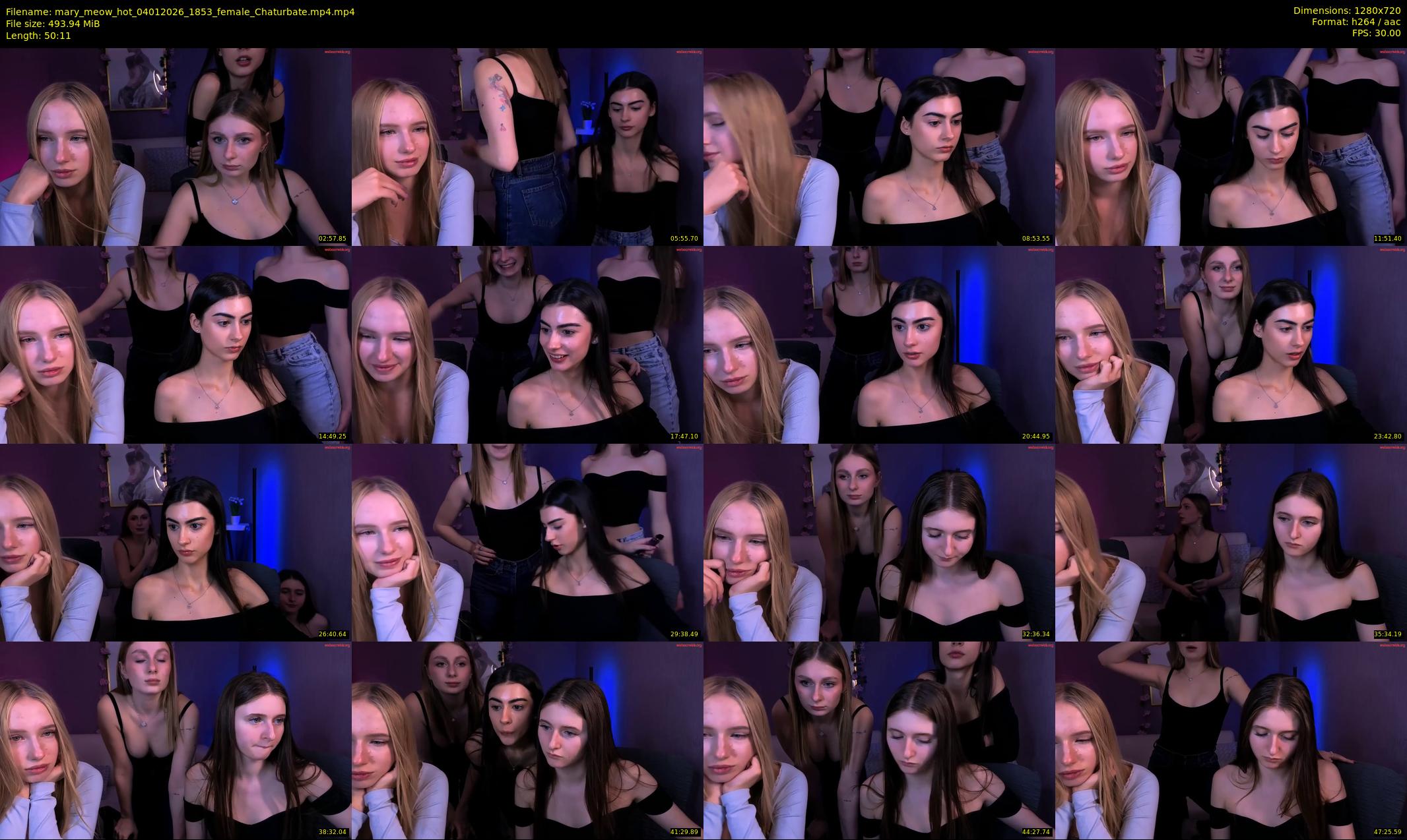 mary_meow_hot — 51 minute Chaturbate couple cam show recording, 720p, Jan 4, 2026