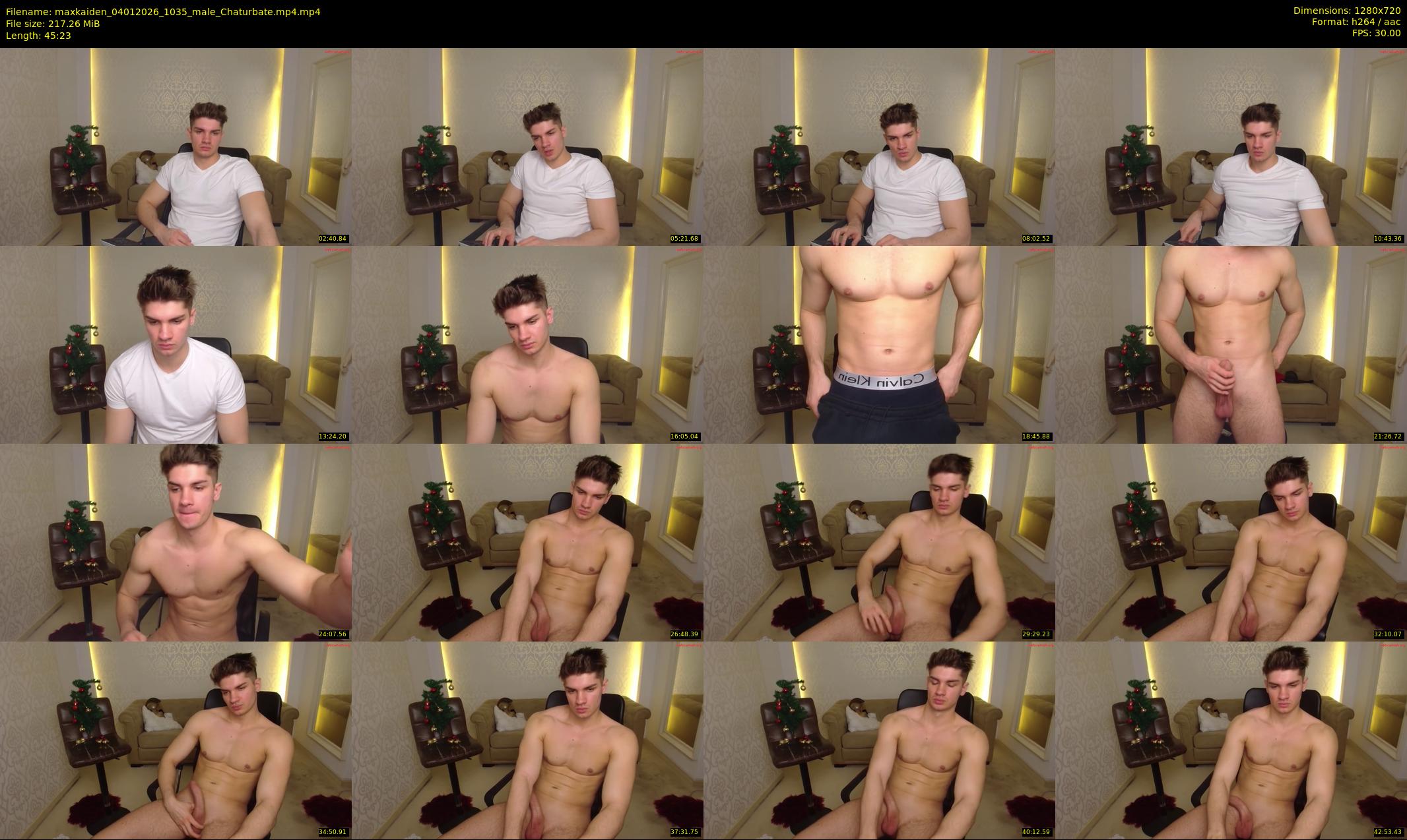 maxkaiden — 46 minute Chaturbate male cam show recording, 720p, Jan 4, 2026