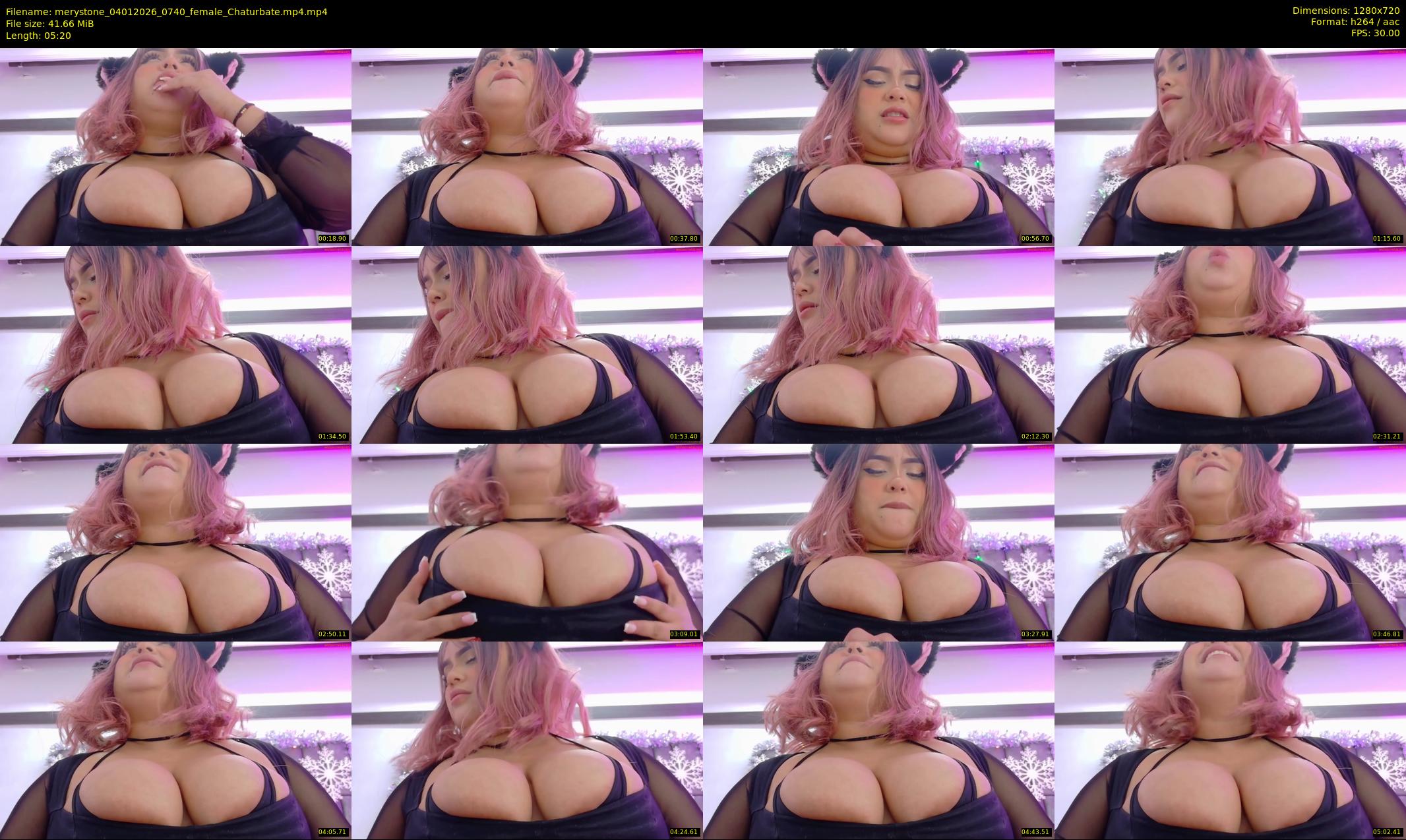 merystone — 6 minute Chaturbate female cam show recording, 720p, Jan 4, 2026