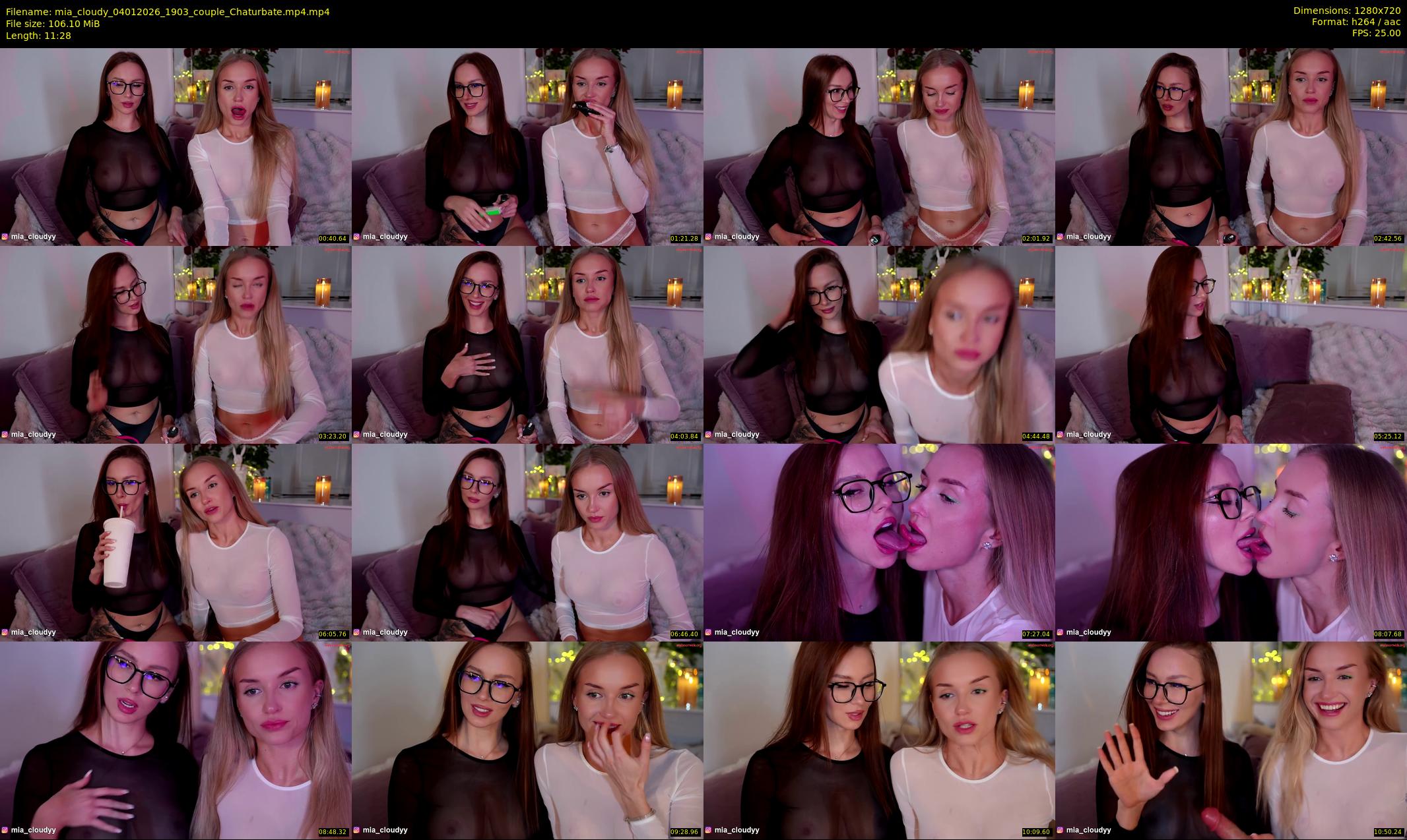 mia_cloudy — 12 minute Chaturbate female cam show recording, 720p, Jan 4, 2026