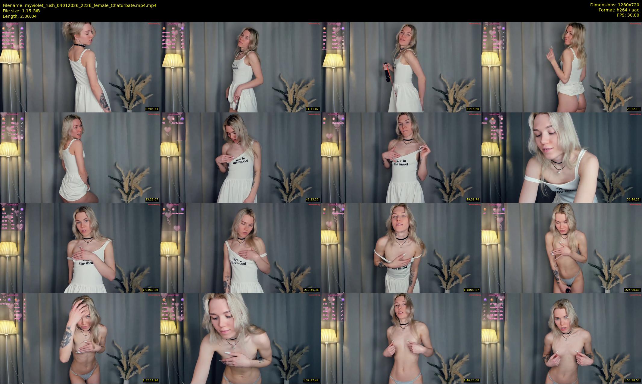 myviolet_rush — 121 minute Chaturbate female cam show recording, 720p, Jan 4, 2026
