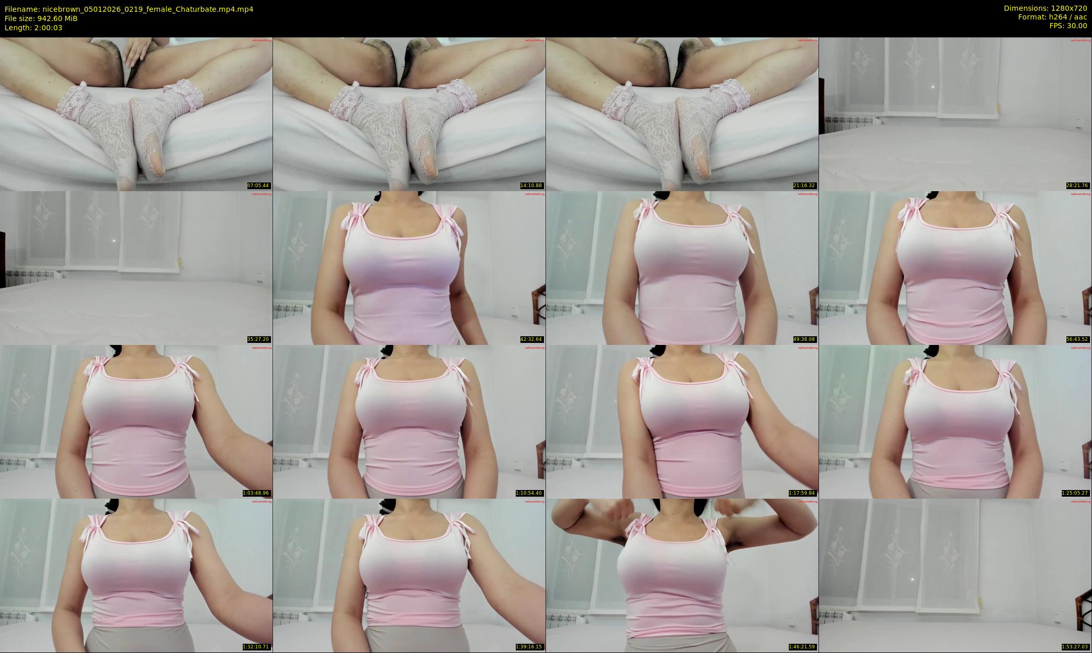 nicebrown — 121 minute Chaturbate female cam show recording, 720p, Jan 5, 2026