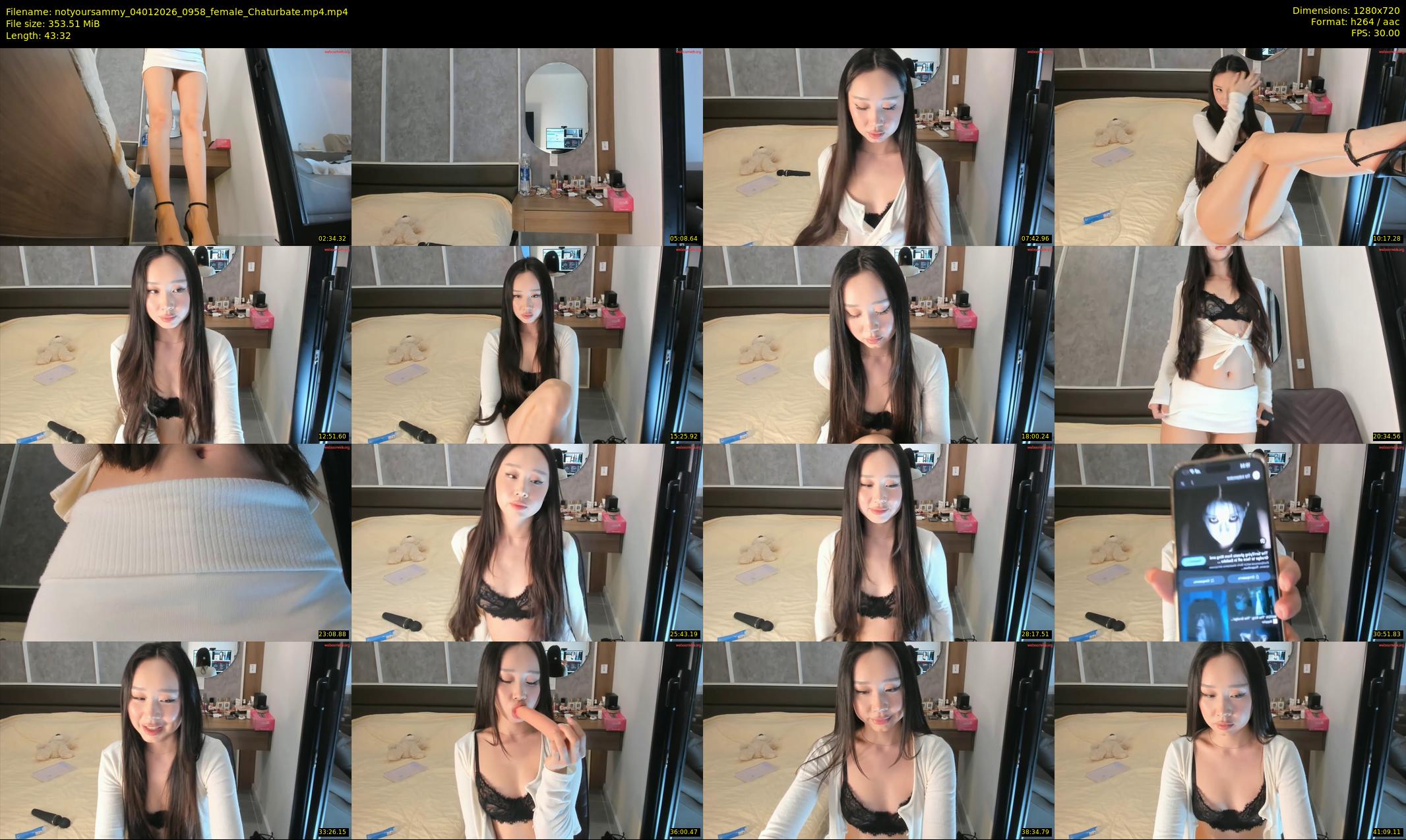 notyoursammy — 44 minute Chaturbate female cam show recording, 720p, Jan 4, 2026