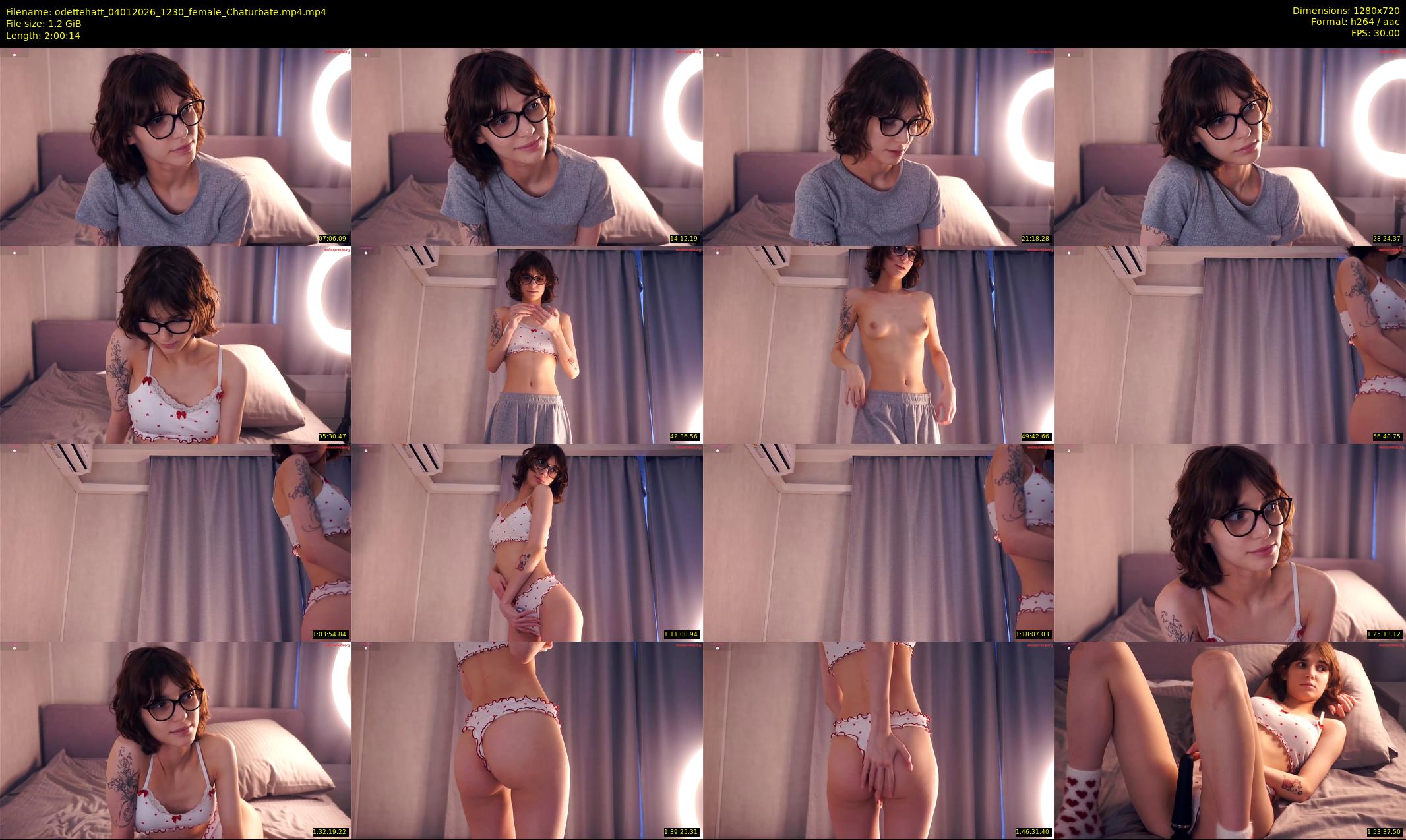 odettehatt — 121 minute Chaturbate female cam show recording, 720p, Jan 4, 2026