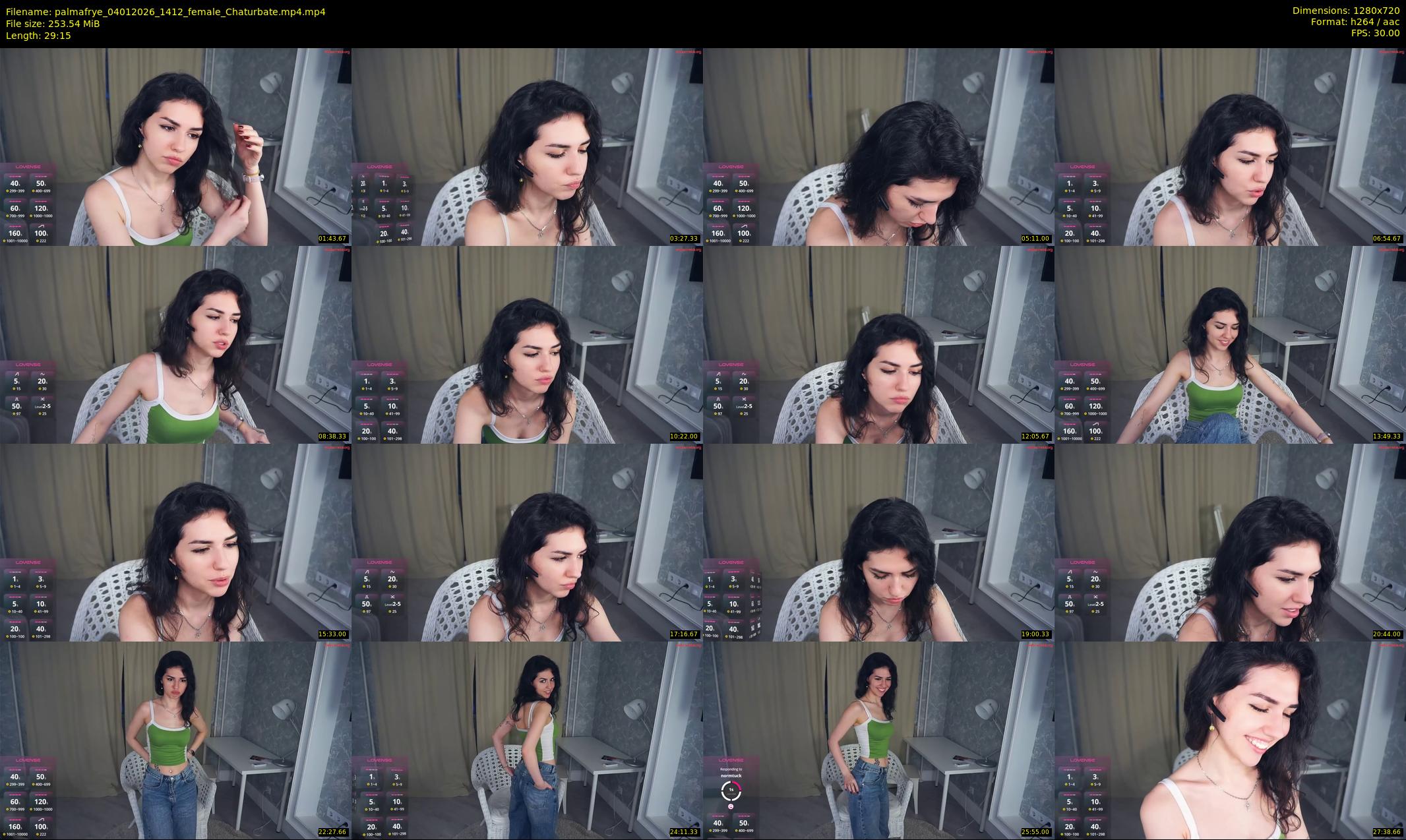 palmafrye — 30 minute Chaturbate female cam show recording, 720p, Jan 4, 2026