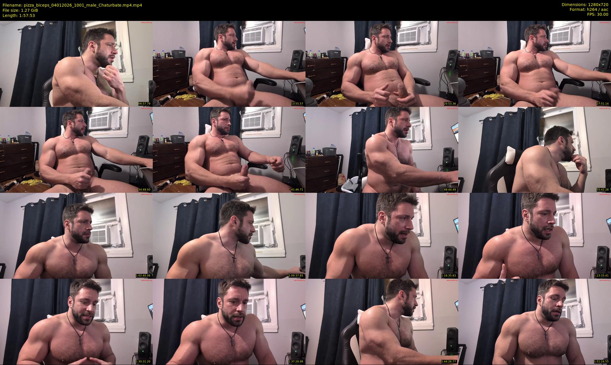 pizza_biceps — 118 minute Chaturbate male cam show recording, 720p, Jan 4, 2026