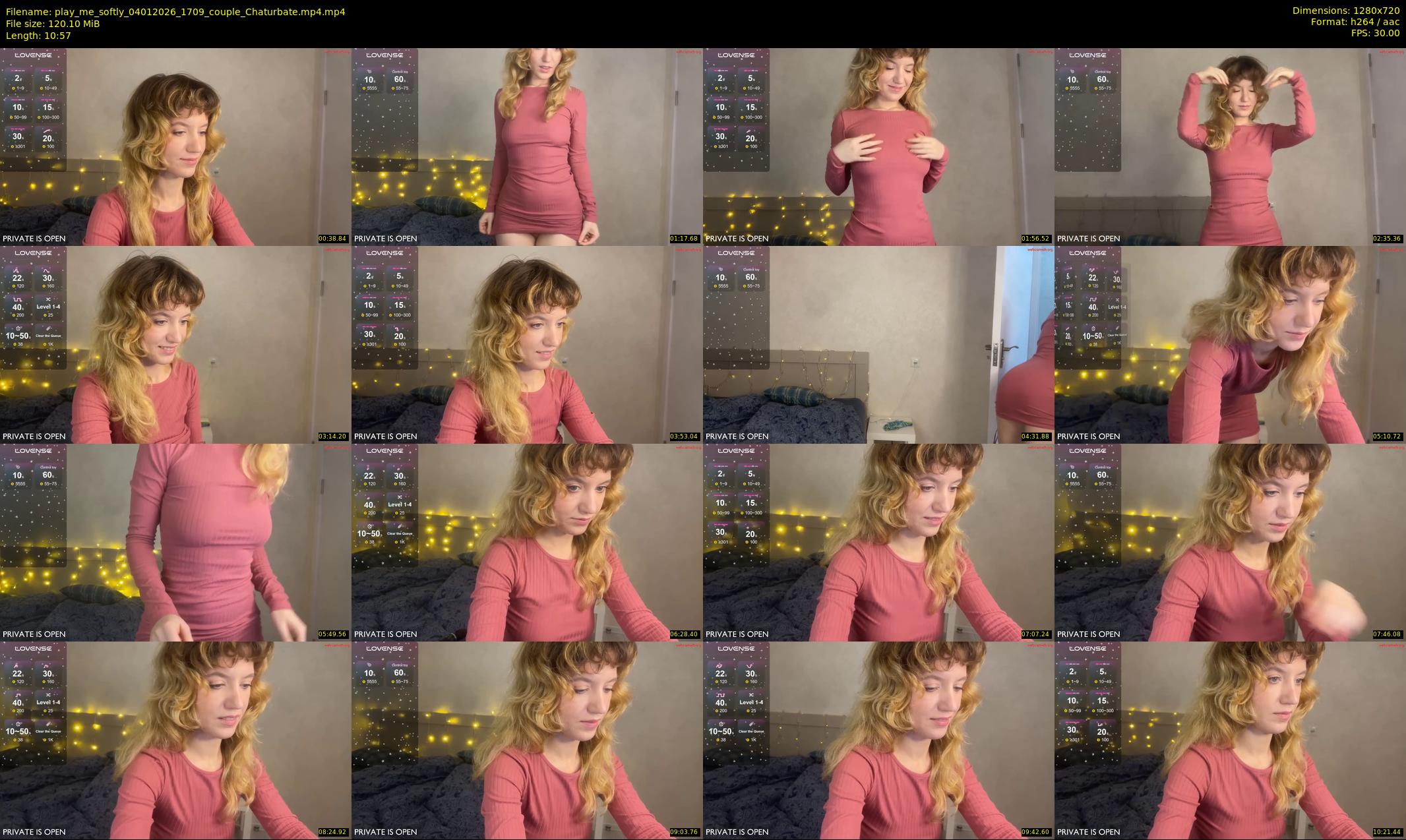 play_me_softly — 11 minute Chaturbate couple cam show recording, 720p, Jan 4, 2026