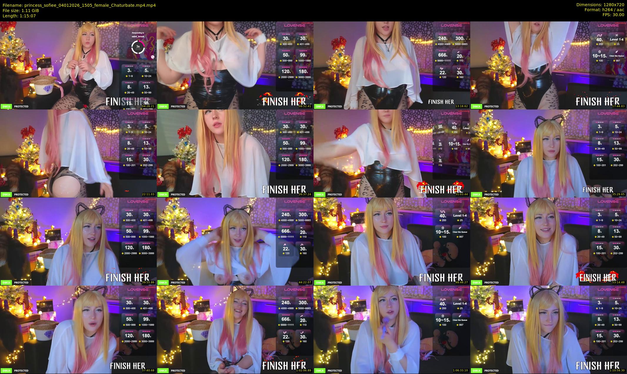 princess_sofiee — 76 minute Chaturbate female cam show recording, 720p, Jan 4, 2026