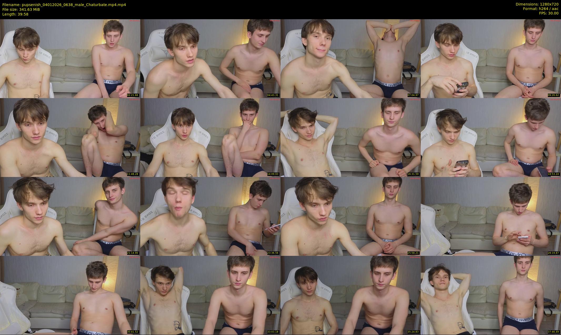 pupsenish — 40 minute Chaturbate male cam show recording, 720p, Jan 4, 2026