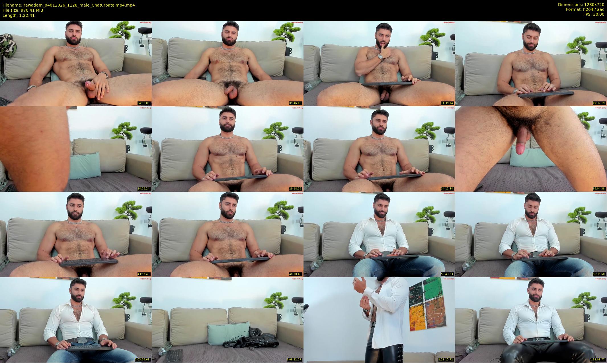 rawadam — 83 minute Chaturbate male cam show recording, 720p, Jan 4, 2026