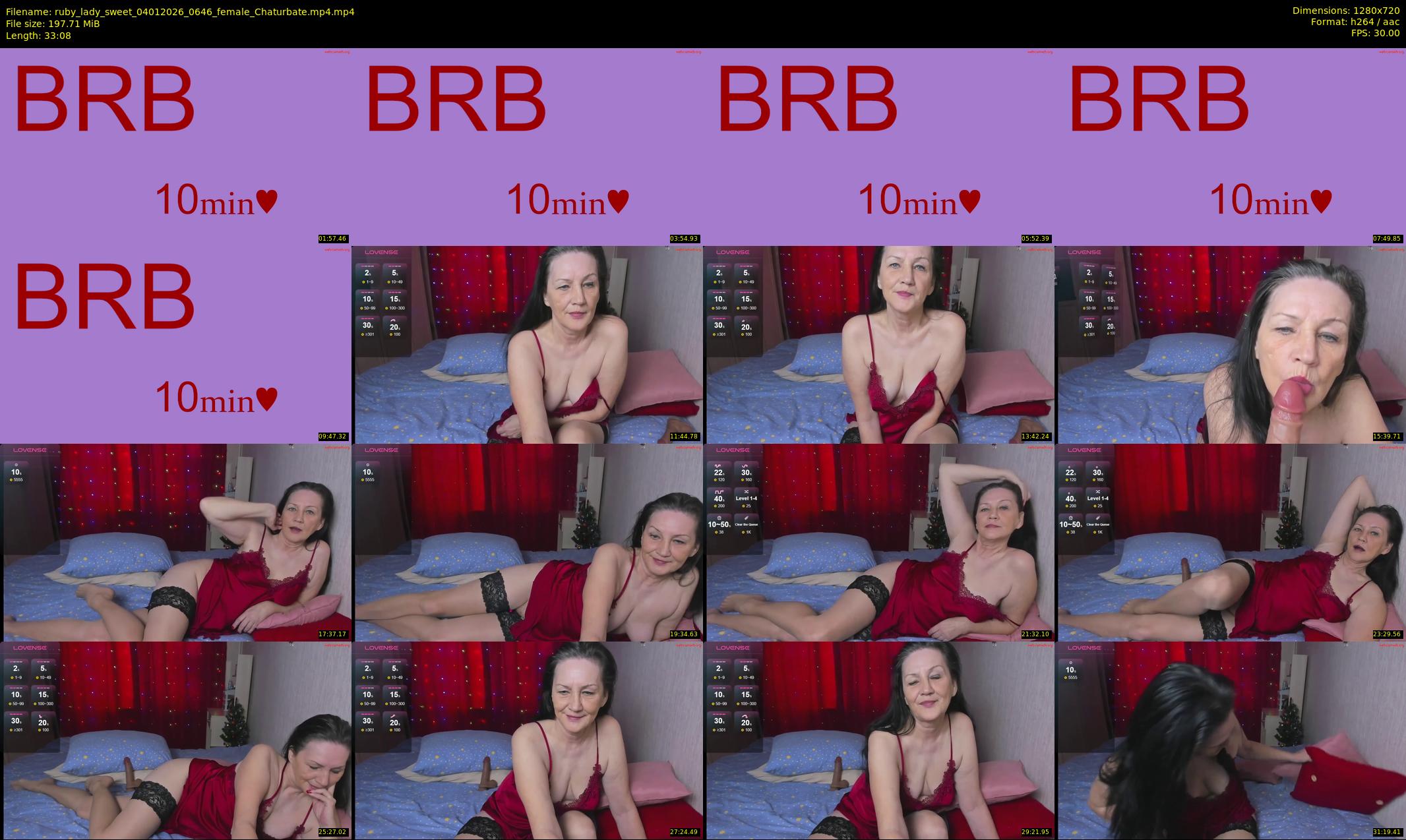 ruby_lady_sweet — 34 minute Chaturbate female cam show recording, 720p, Jan 4, 2026