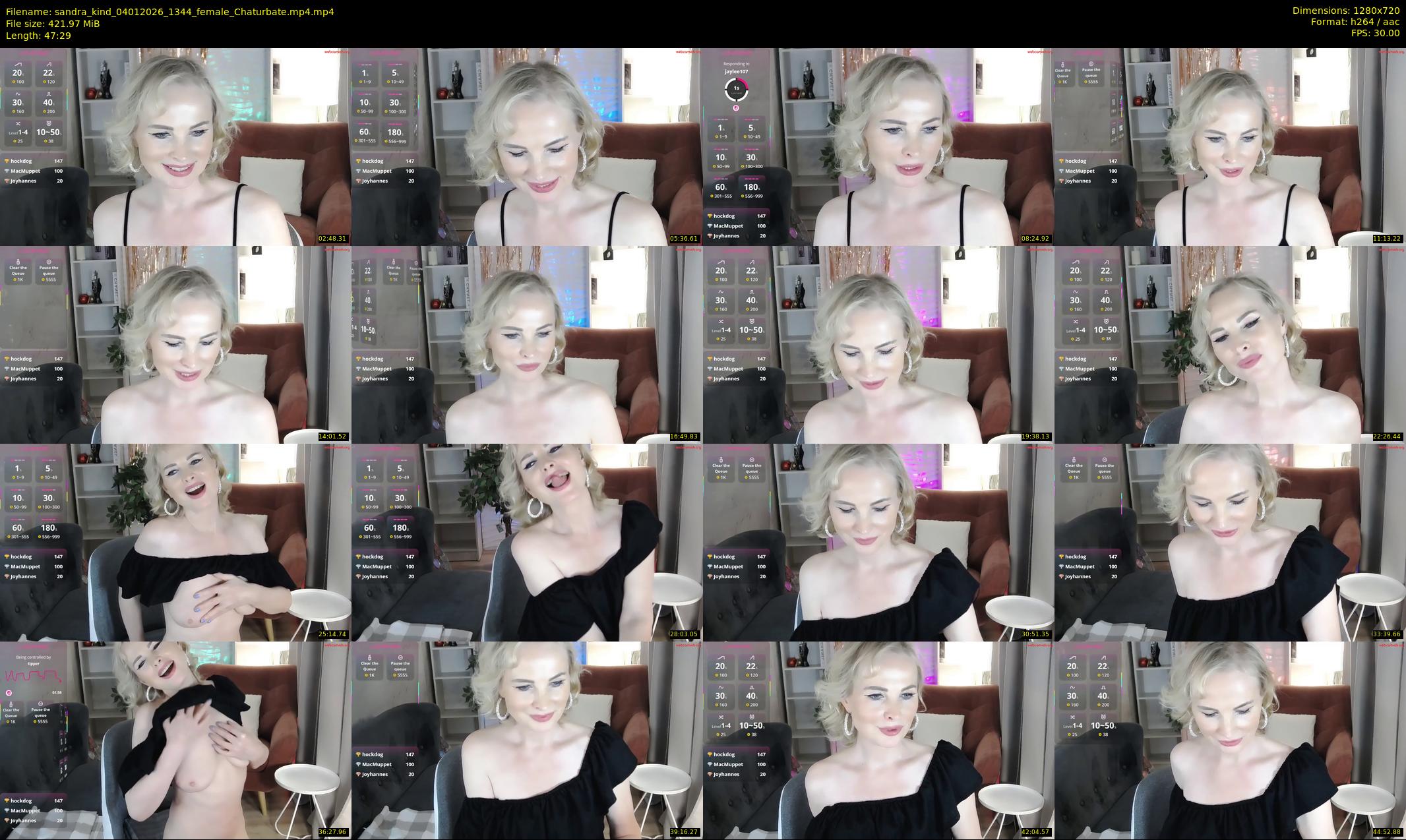 sandra_kind — 48 minute Chaturbate female cam show recording, 720p, Jan 4, 2026
