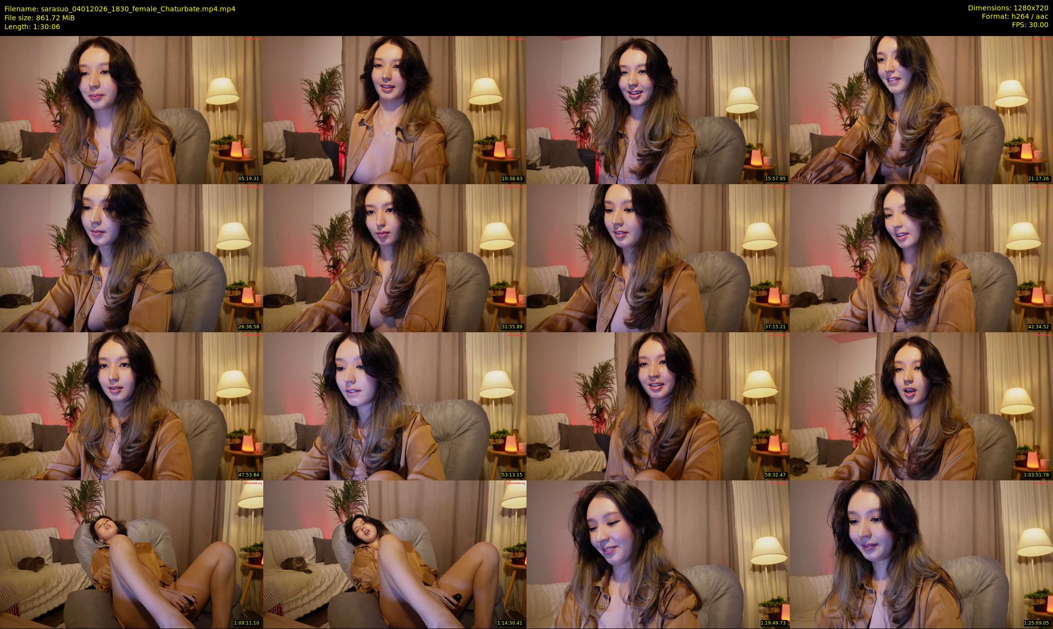 sarasuo — 91 minute Chaturbate female cam show recording, 720p, Jan 4, 2026