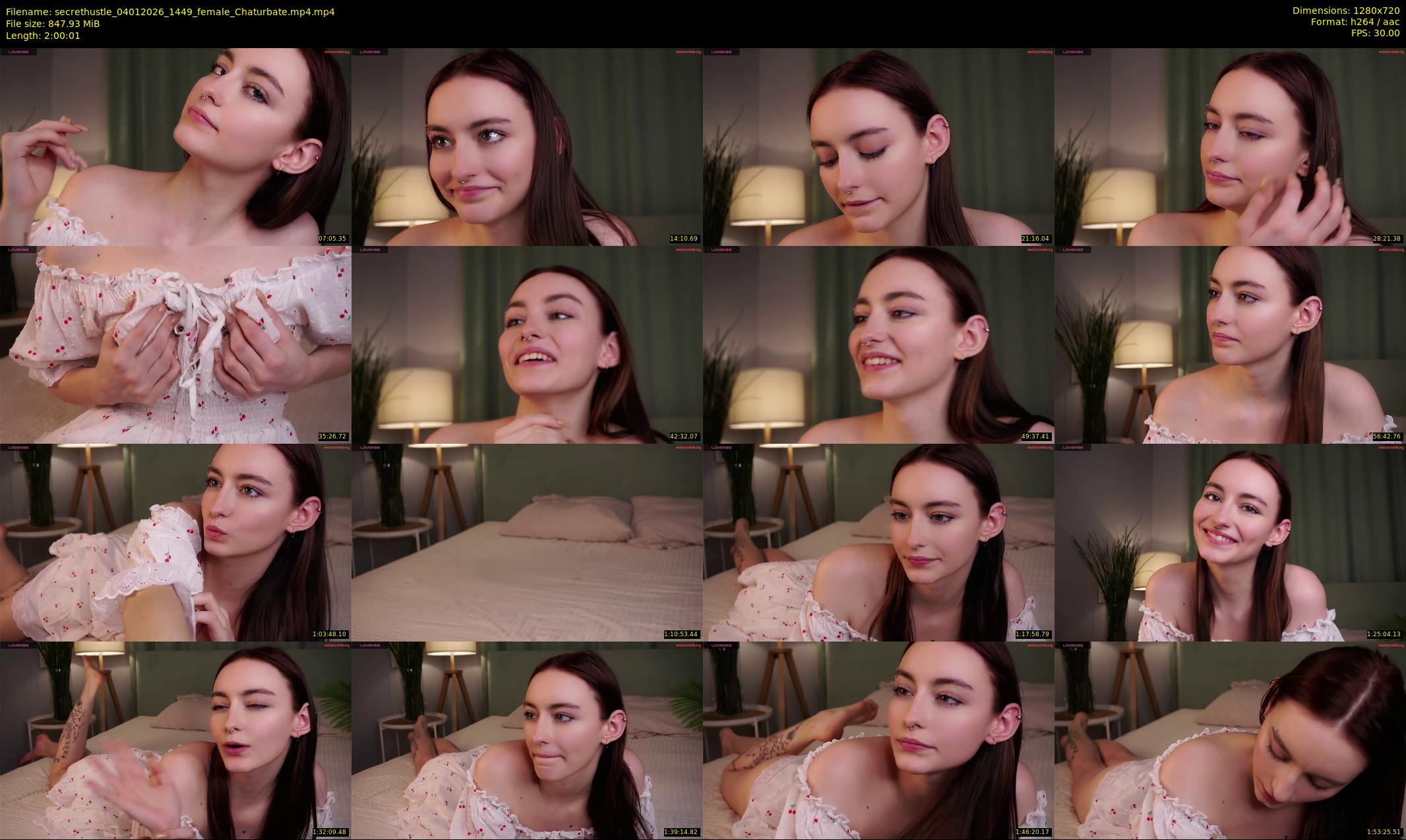 secrethustle — 121 minute Chaturbate female cam show recording, 720p, Jan 4, 2026