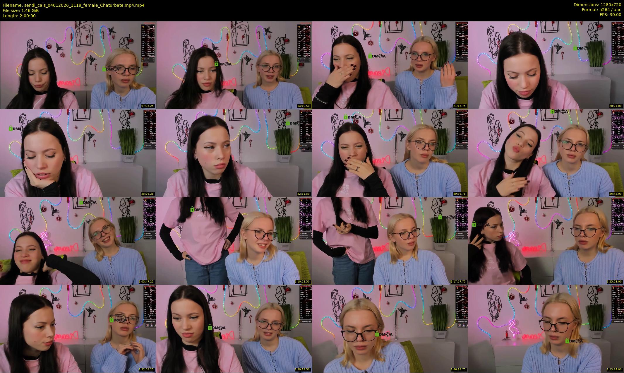 sendi_cais — 120 minute Chaturbate female cam show recording, 720p, Jan 4, 2026