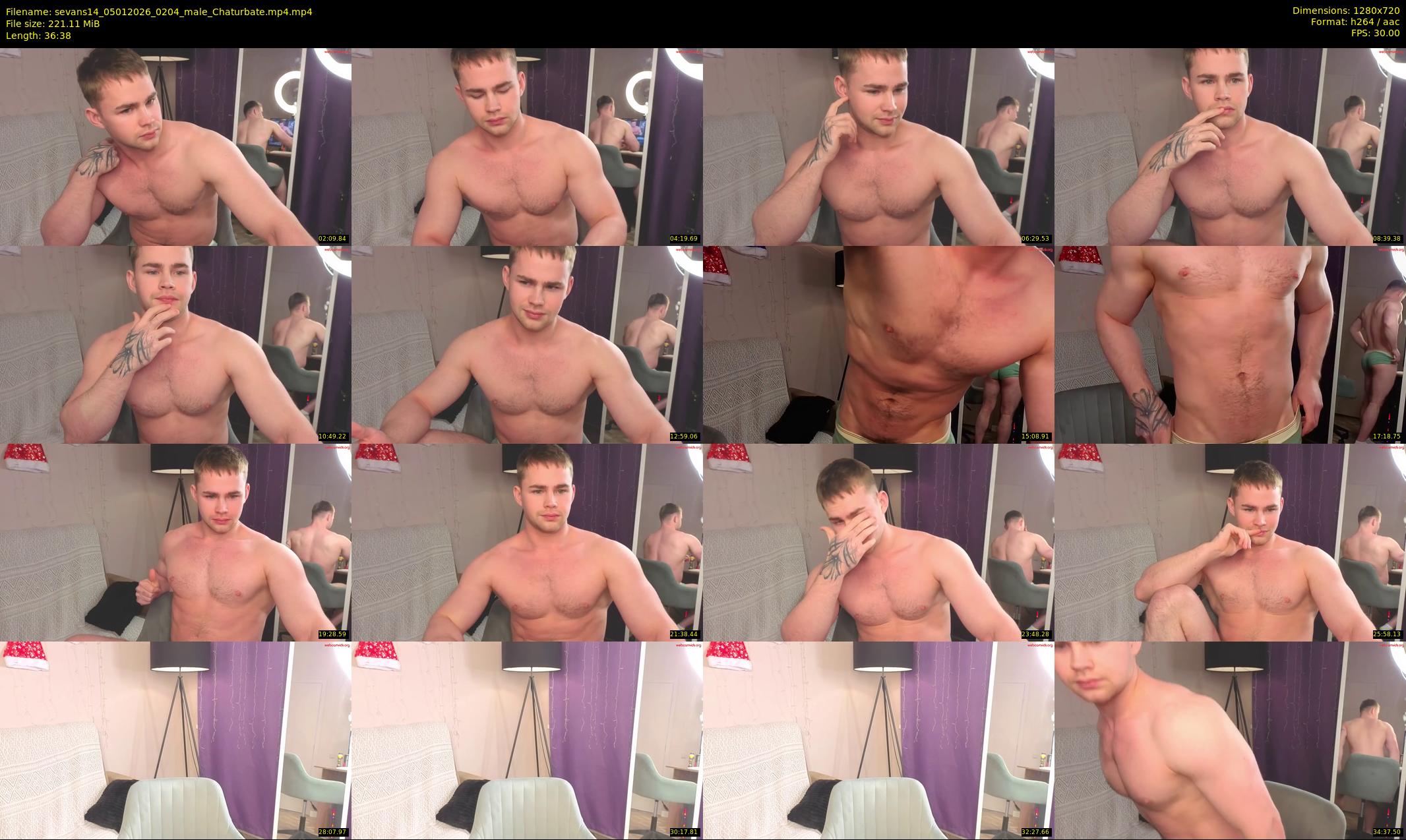 sevans14 — 37 minute Chaturbate male cam show recording, 720p, Jan 5, 2026