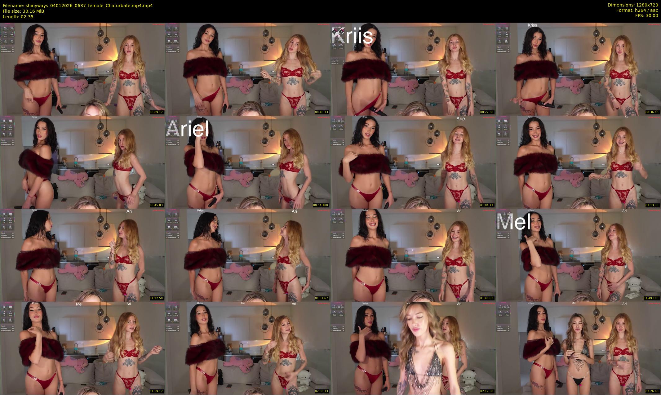 shinyways — 3 minute Chaturbate couple cam show recording, 720p, Jan 4, 2026